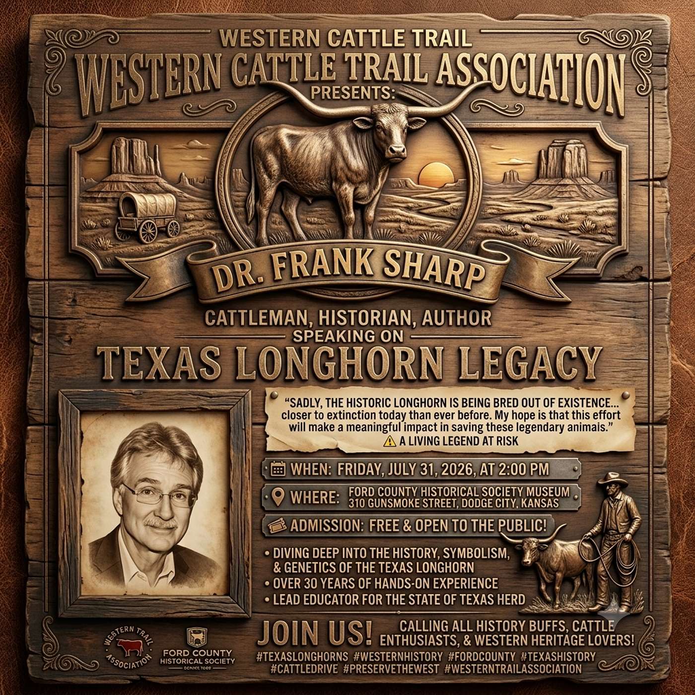 Uncover the Truth of the Trail: The Wild West Podcast Takes You Inside Dodge City’s Longhorn Legacy! episode artwork