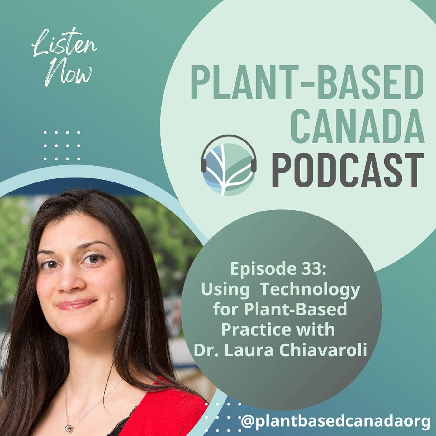 Episode 33: Using Technology for Plant-Based Practice with Dr. Laura Chiavaroli episode artwork
