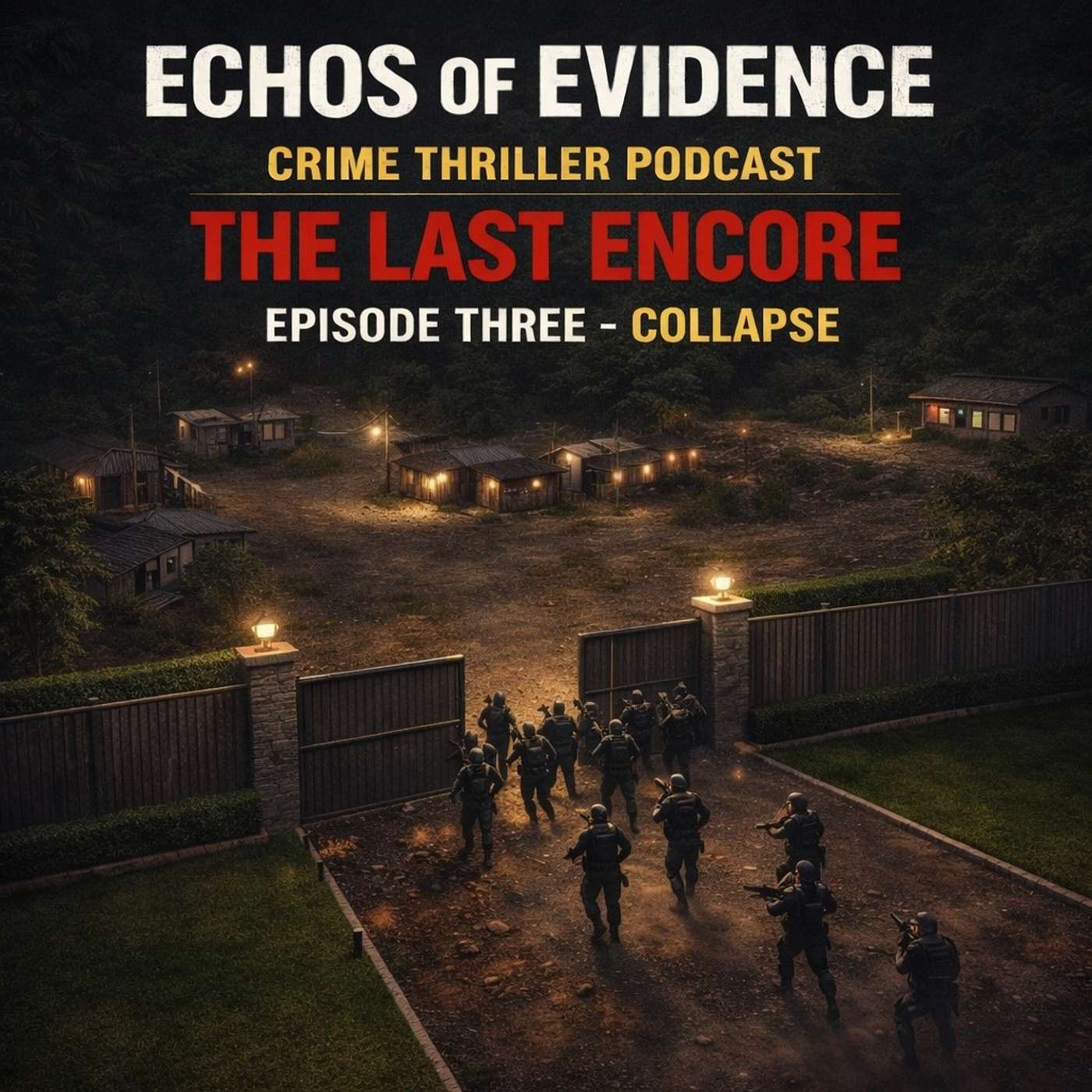 Echos of Evidence Crime Thriller Podcast - Series 2 The Last Encore - Ep 3 Collapse episode artwork
