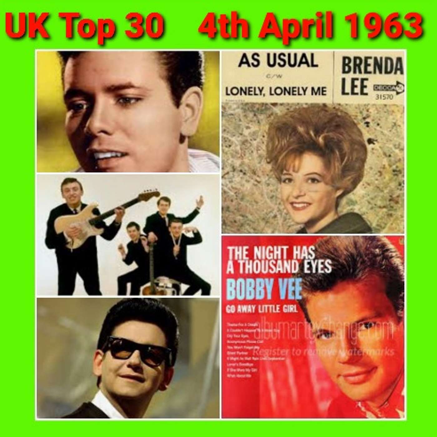 UK Chart 4th April 1963