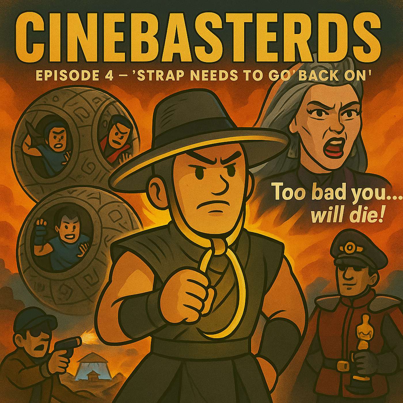 Cinebasterds #Ep 4 - 'Strap needs to go back on!'