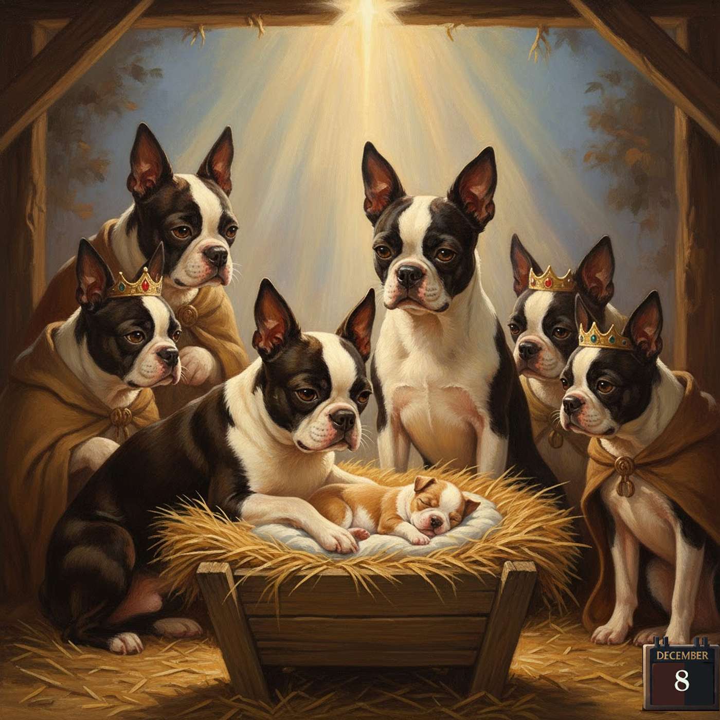 Boston Terrier Christmas
