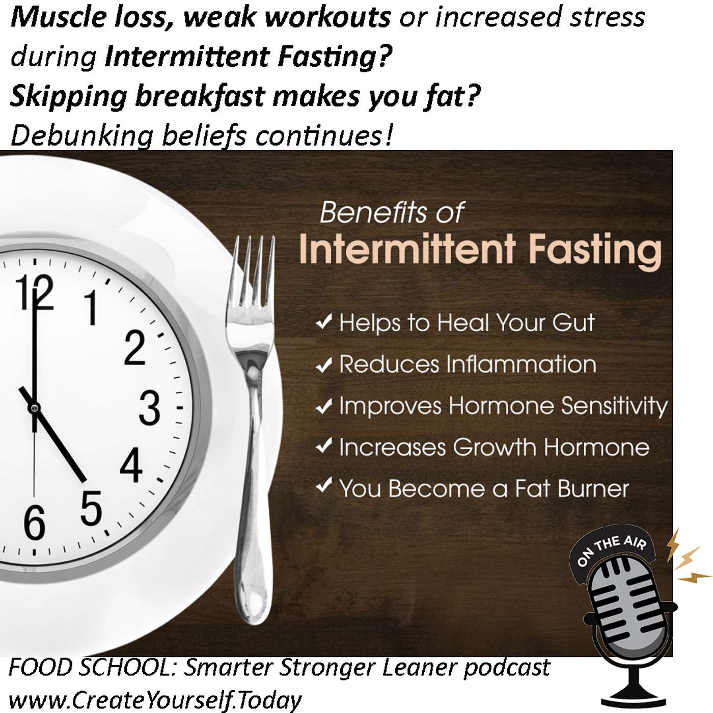 Muscle loss, weak workouts or increased stress during Intermittent Fasting? Skipping breakfast makes you fat? Debunking beliefs continues!