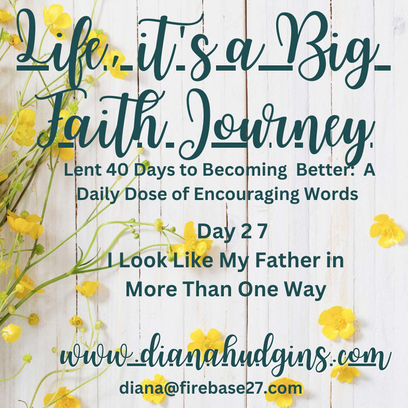 Life, it\'s a Big Faith Journey