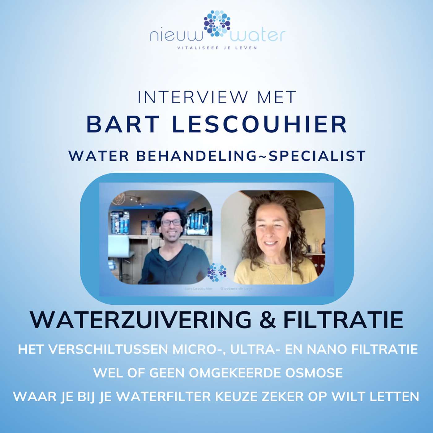 Interview over Waterzuivering & Filtratie met Bart Lescouhier 