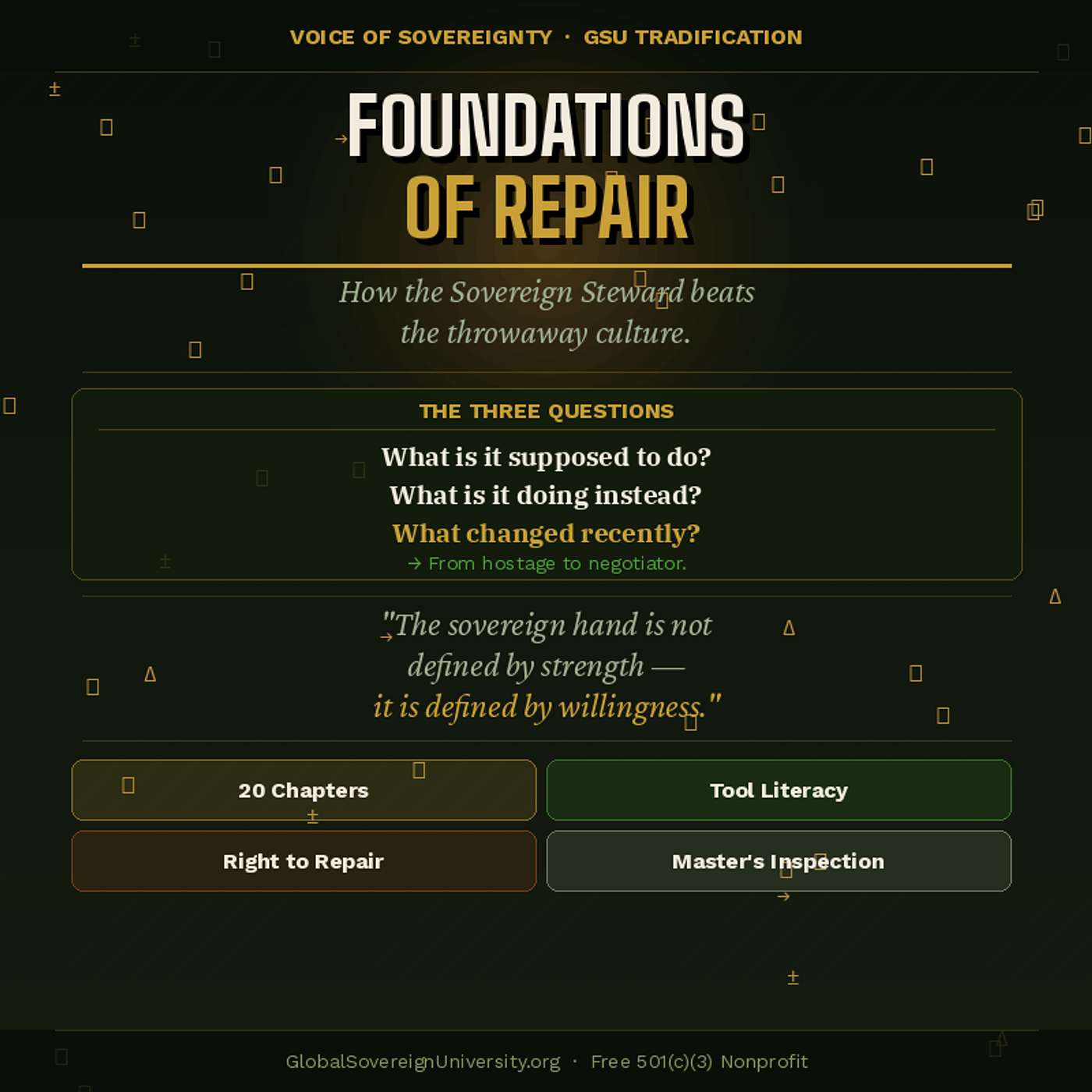 The Sovereign Steward: Repair, Resistance, and the Right to Own What You Own episode artwork