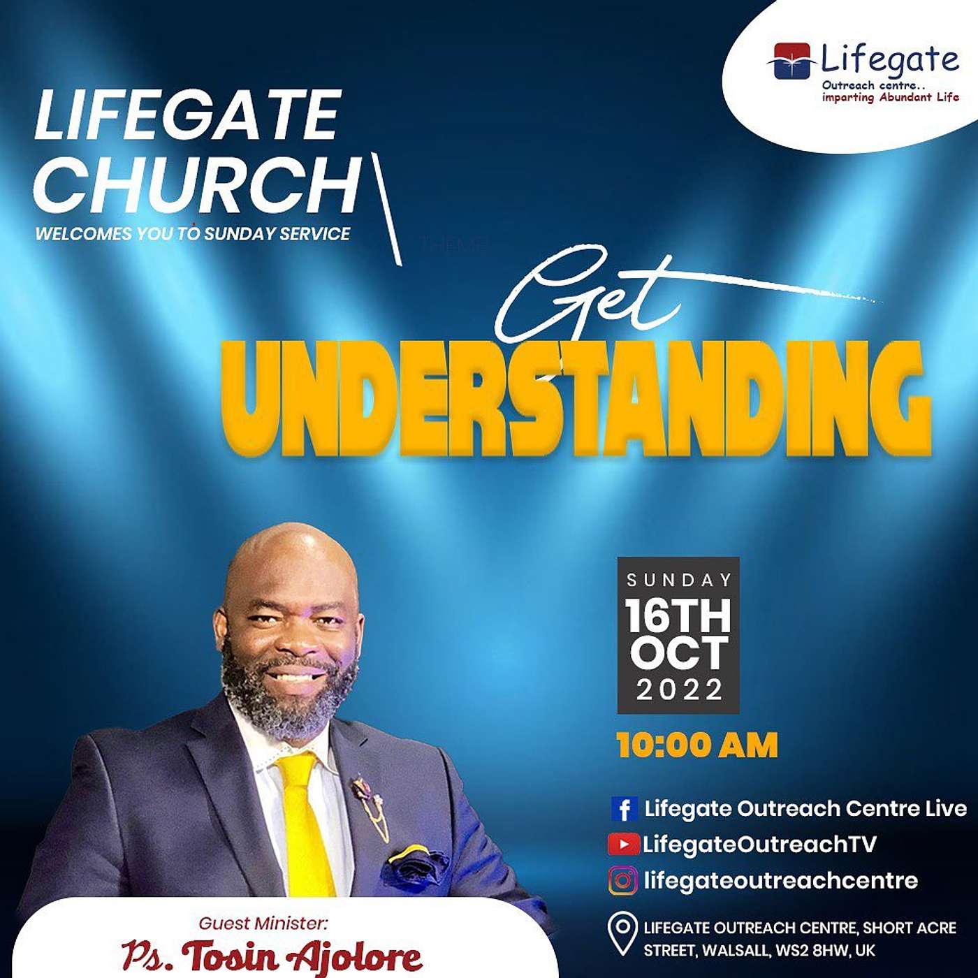 Get Understanding! - Lifegate Church - 161022 episode artwork