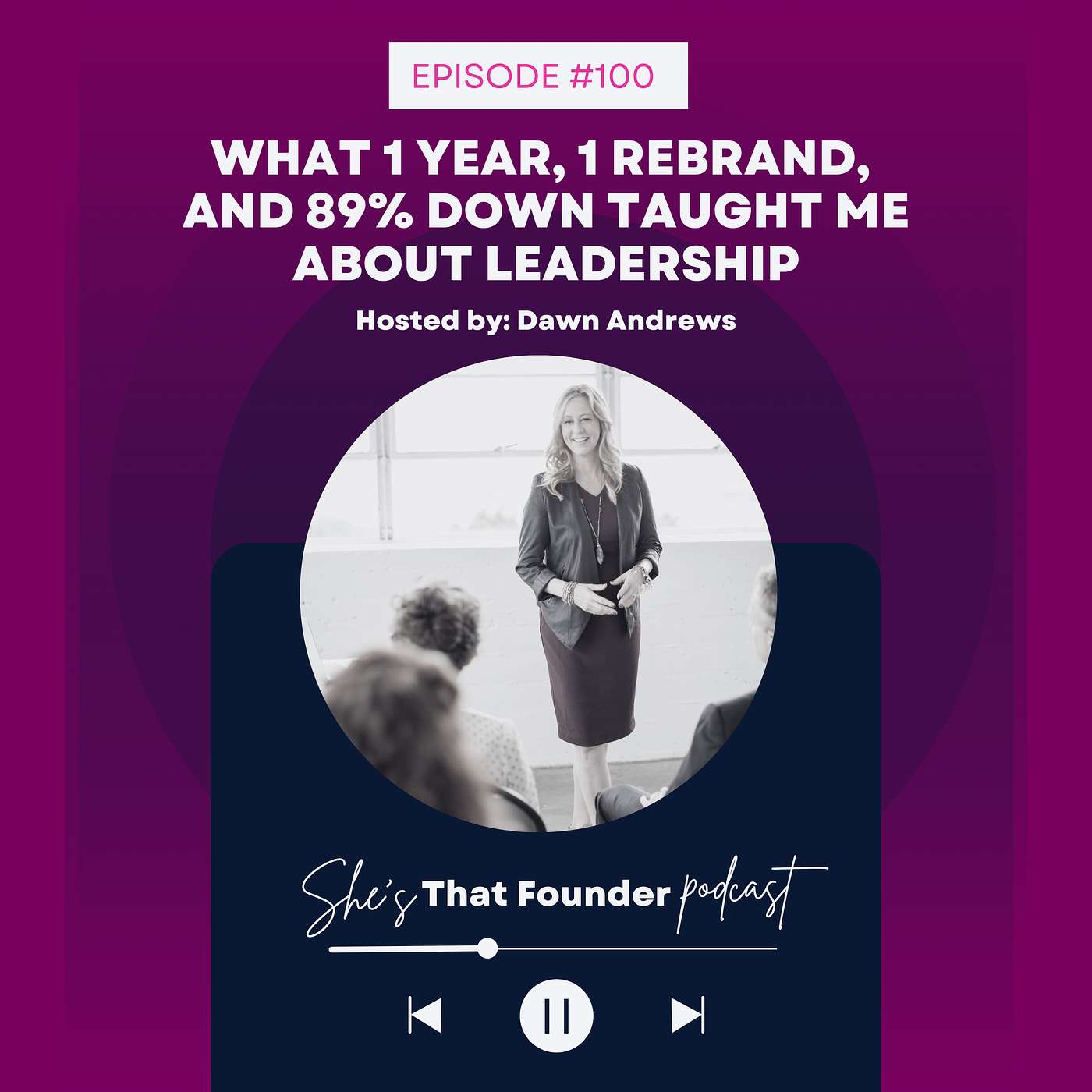 100 | What 1 Year, 1 Rebrand, and 89% Down Taught Me About Leadership
