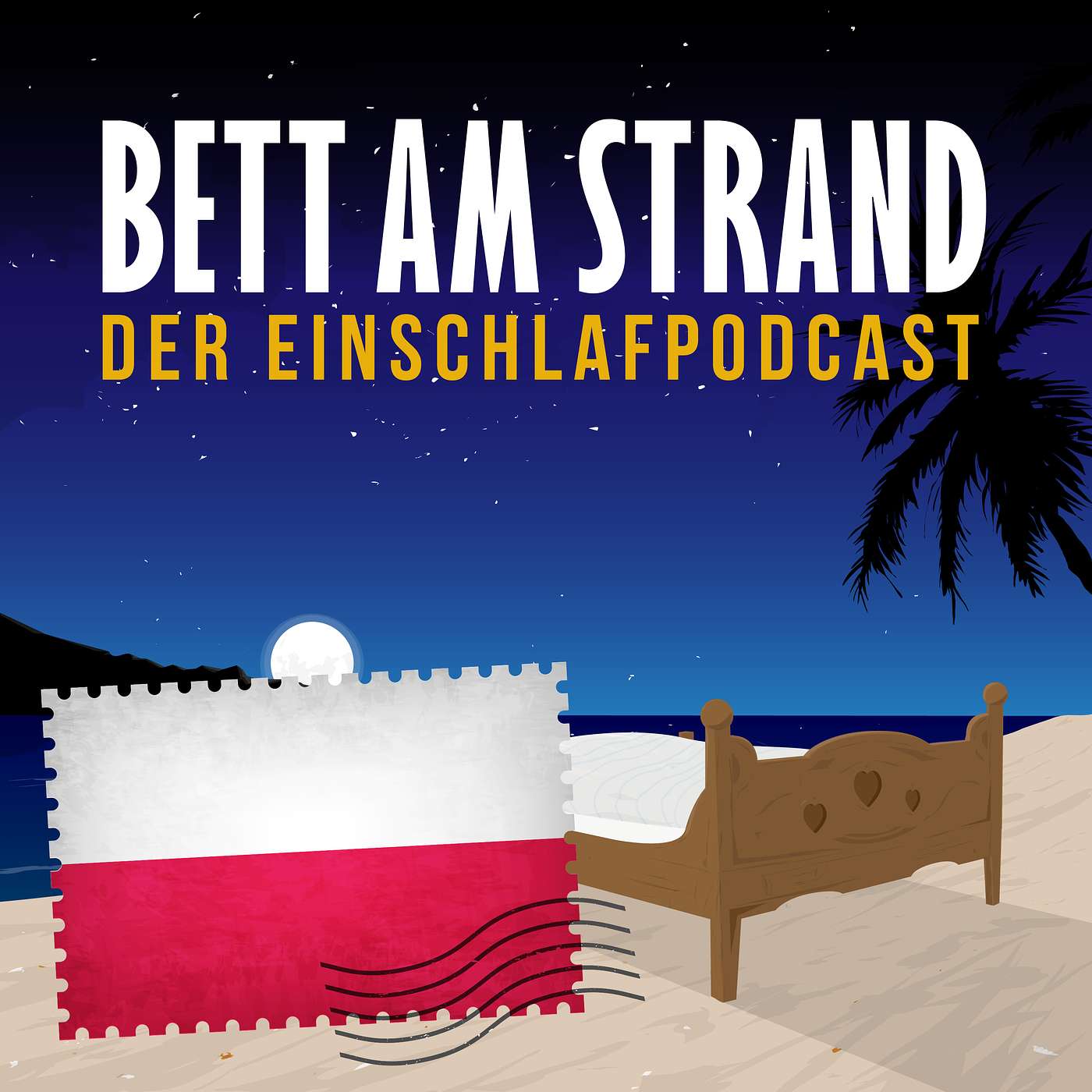 Bett am Strand | Einschlafen zu Reisegeschichten