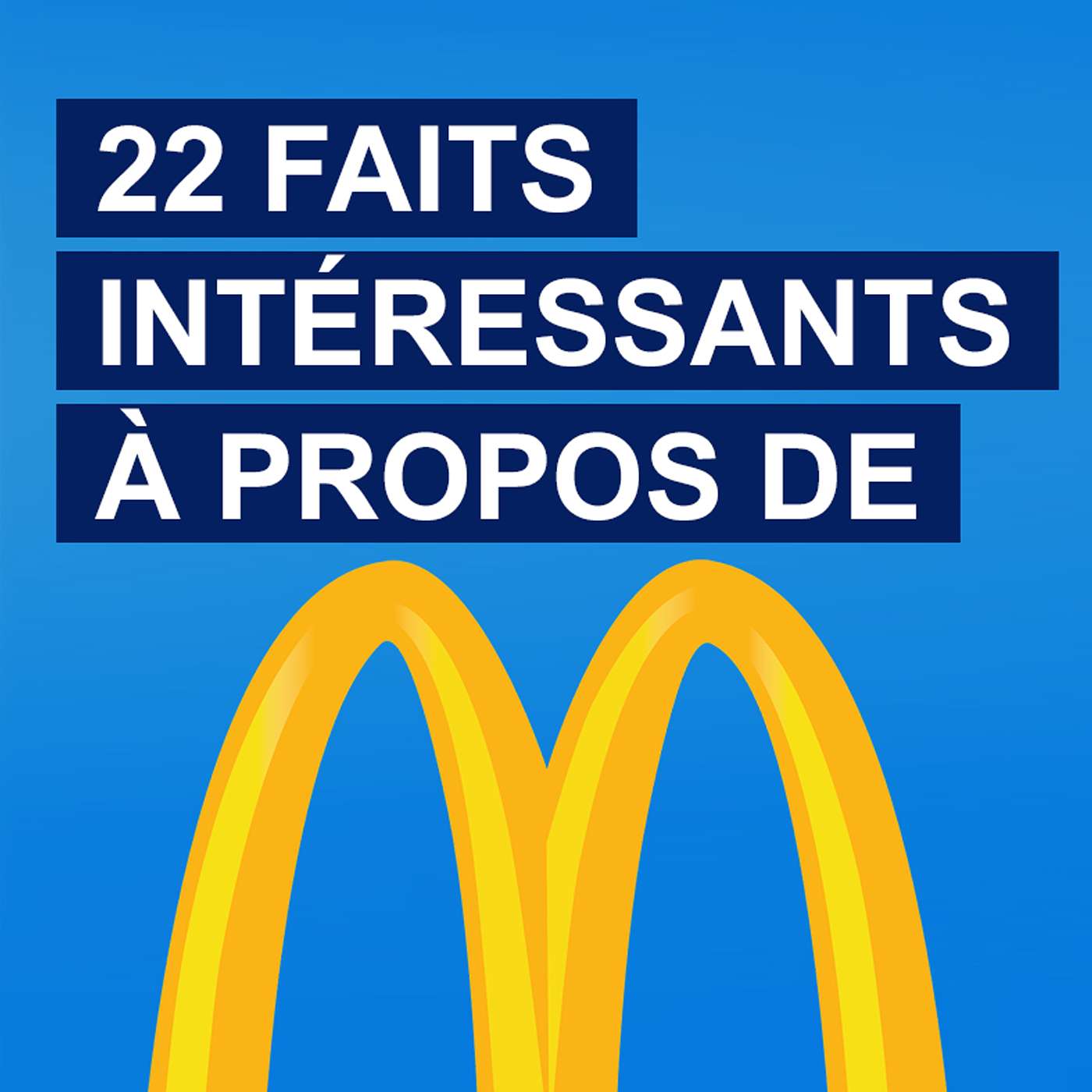 E58 : 22 faits intéressants à propos de McDonald's