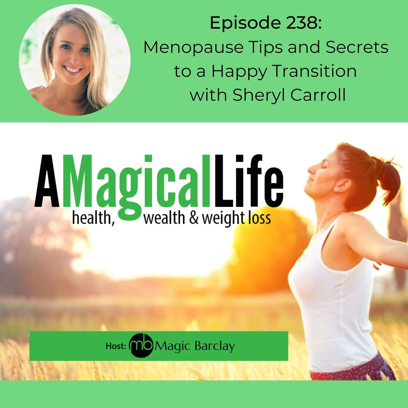 Menopause Tips and Secrets to a Happy Transition with Sheryl Carroll episode artwork