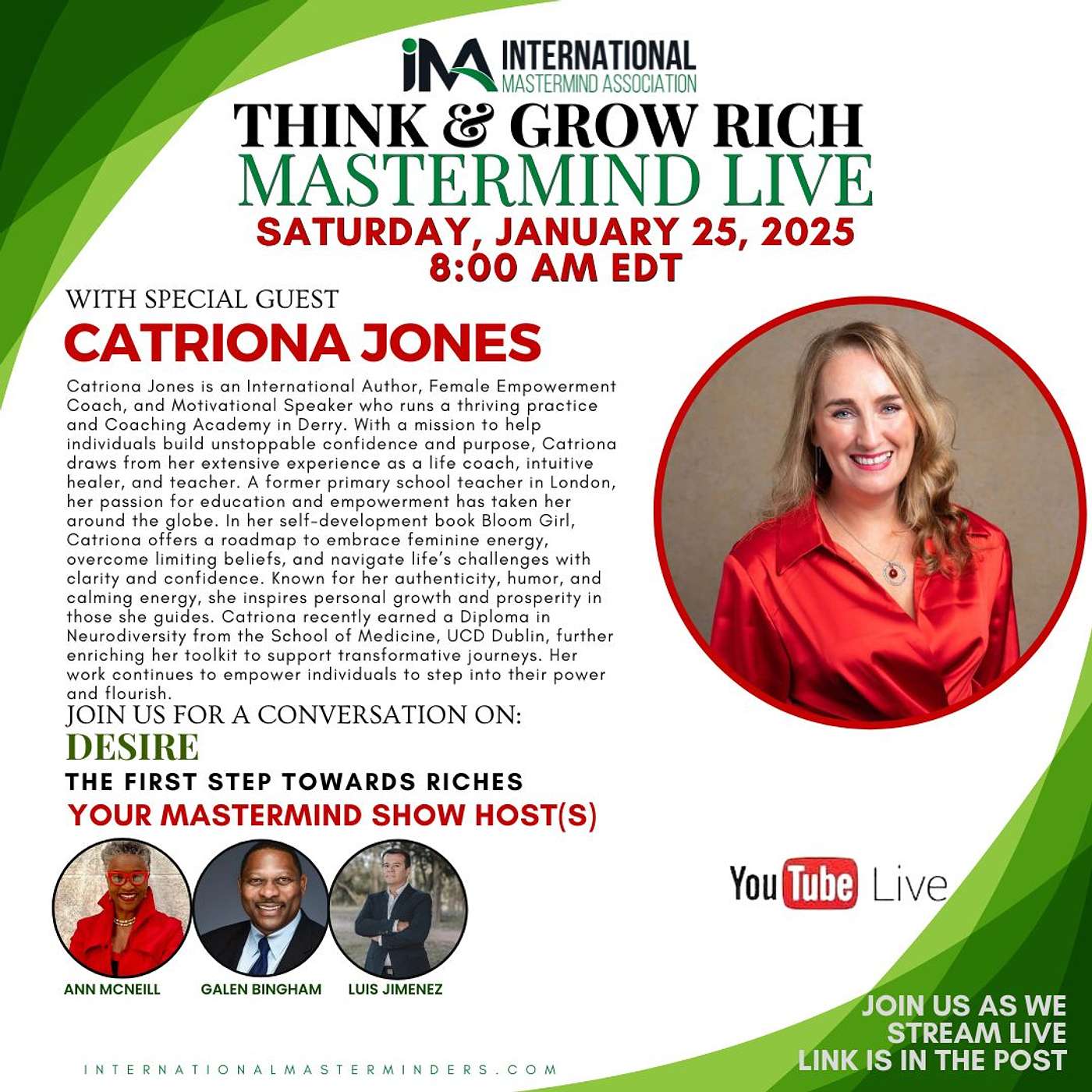 IMA Think & Grow Rich Saturday Show 01.25.2025 episode artwork