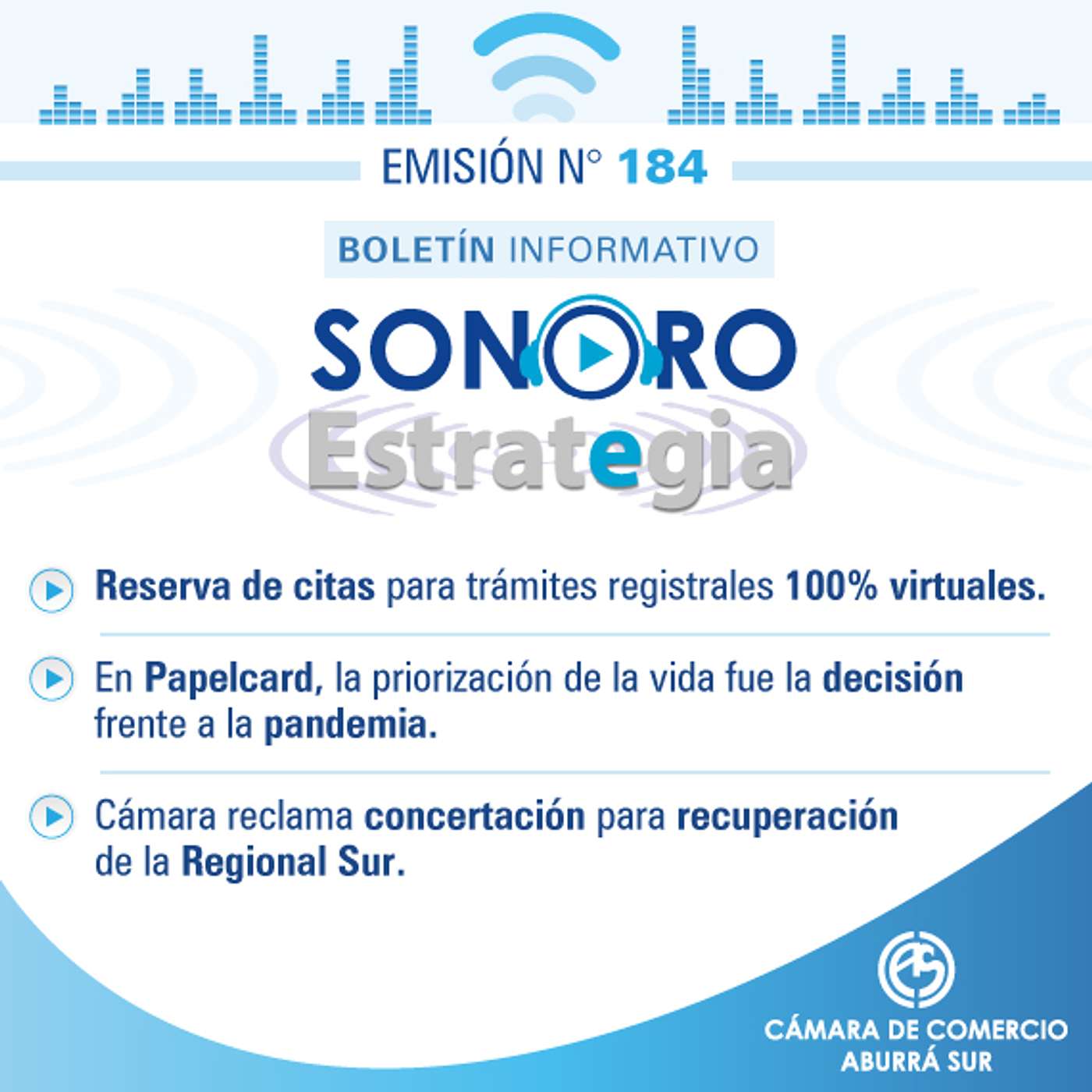 Boletín Sonoro Estrategia N°184 - Septiembre 18 de 2020 episode artwork