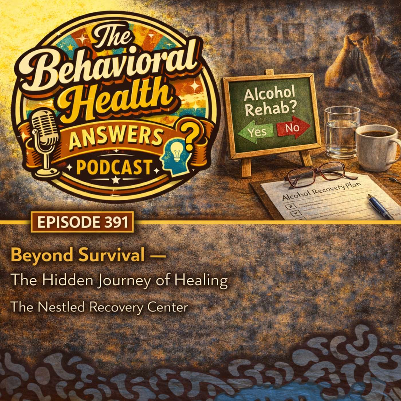Episode 391: Beyond Survival - The Hidden Journey of Healing | The Nestled Recovery Center episode artwork