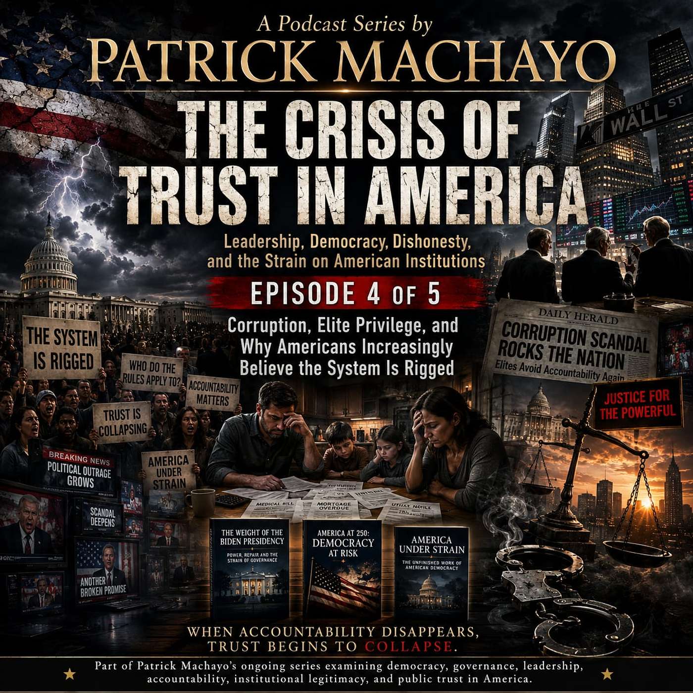Part 4 of 5: The Crisis of Trust in America: Corruption, Elite Privilege, and Why Americans Increasingly Believe the System Is Rigged episode artwork