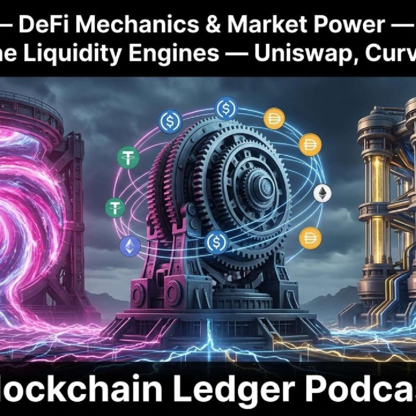 SERIES 2 — DeFi Mechanics & Market Power Episode 1: AMMs — The Liquidity Engines — Uniswap, Curve, Balancer episode artwork