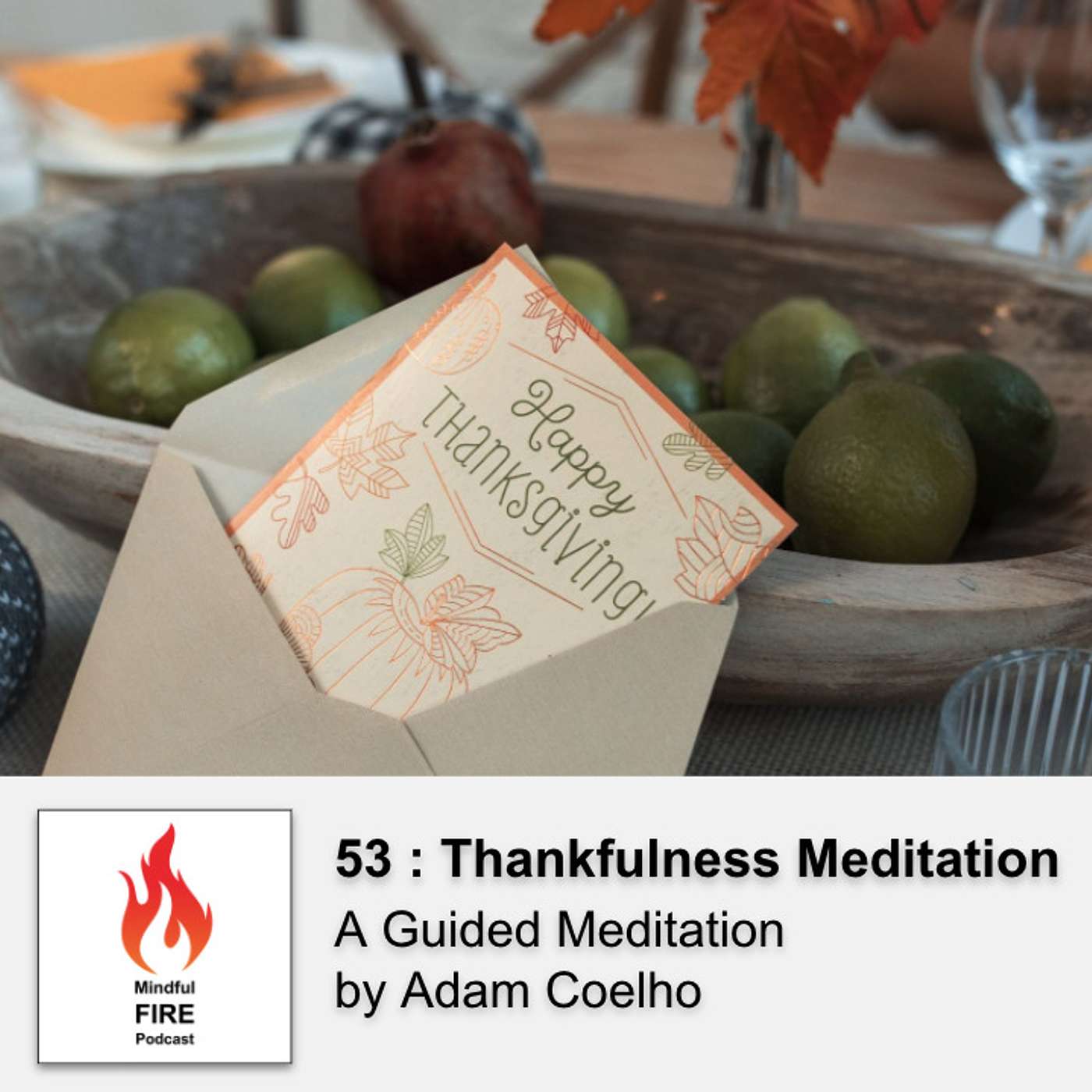 53 : Thankfulness Meditation - Happy Thanksgiving! - podcast episode cover