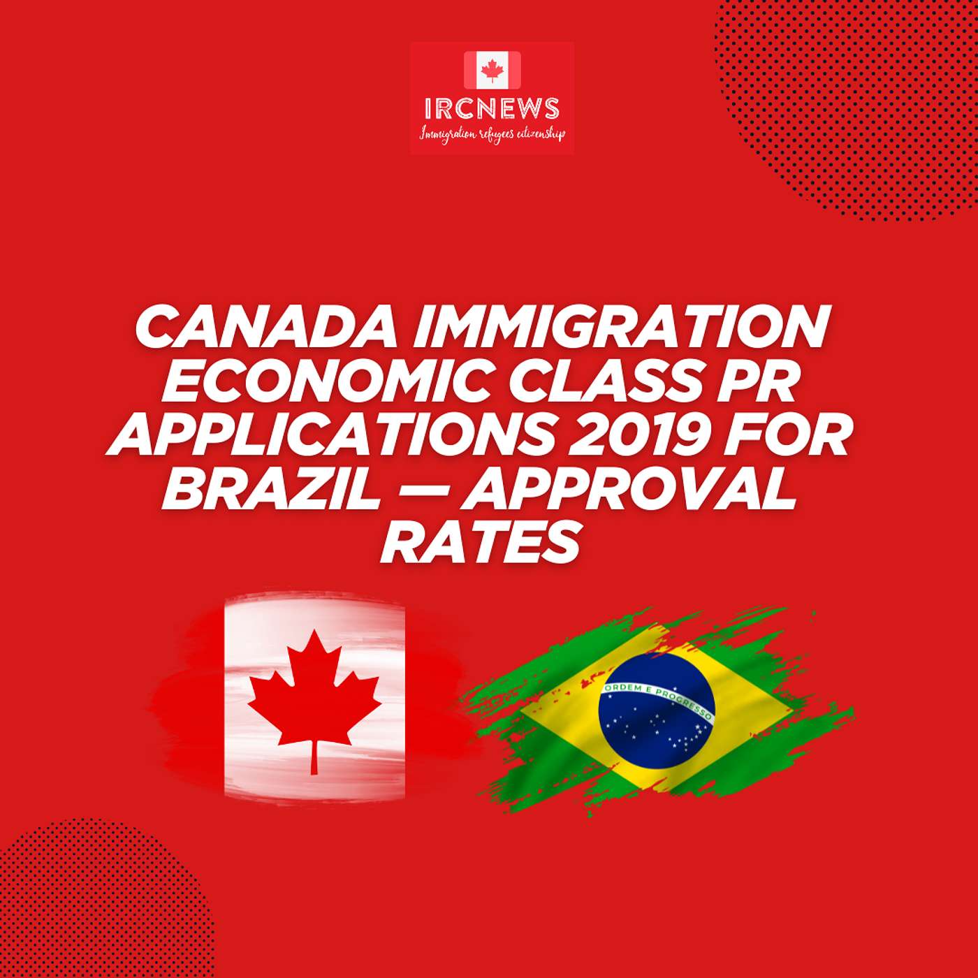 Canada Immigration Economic Class PR Applications 2019 for Brazil — Approval Rates