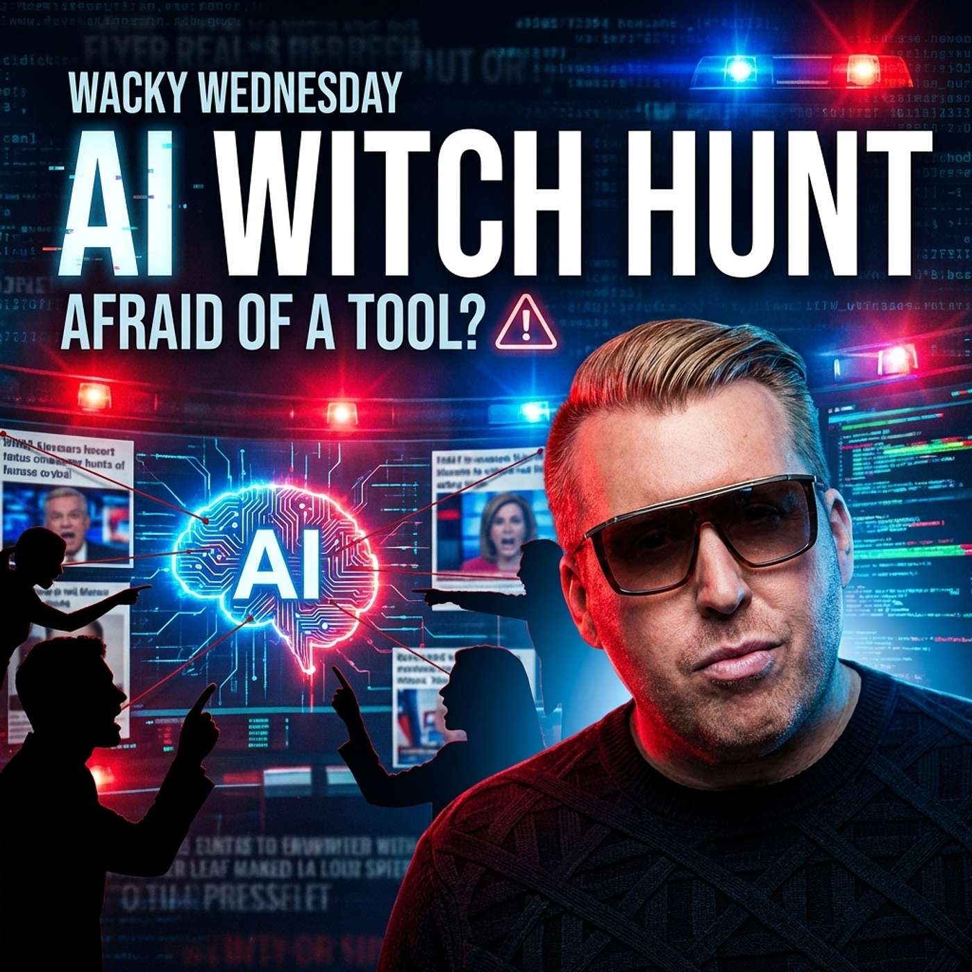 The AI Witch Hunt Is a Joke | Why the Panic Exposes Everything | Wacky Wednesday episode artwork