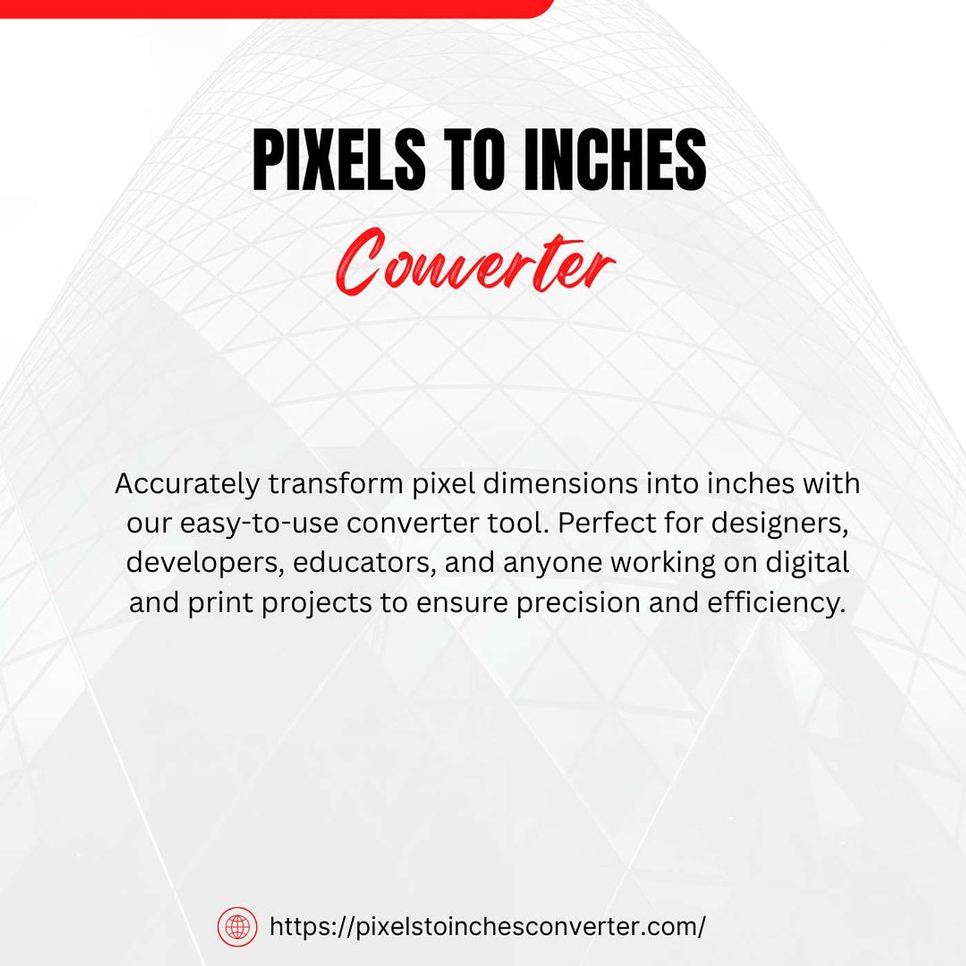 Pixels to Inches Converter – Convert Screen Pixels to Real-World Size