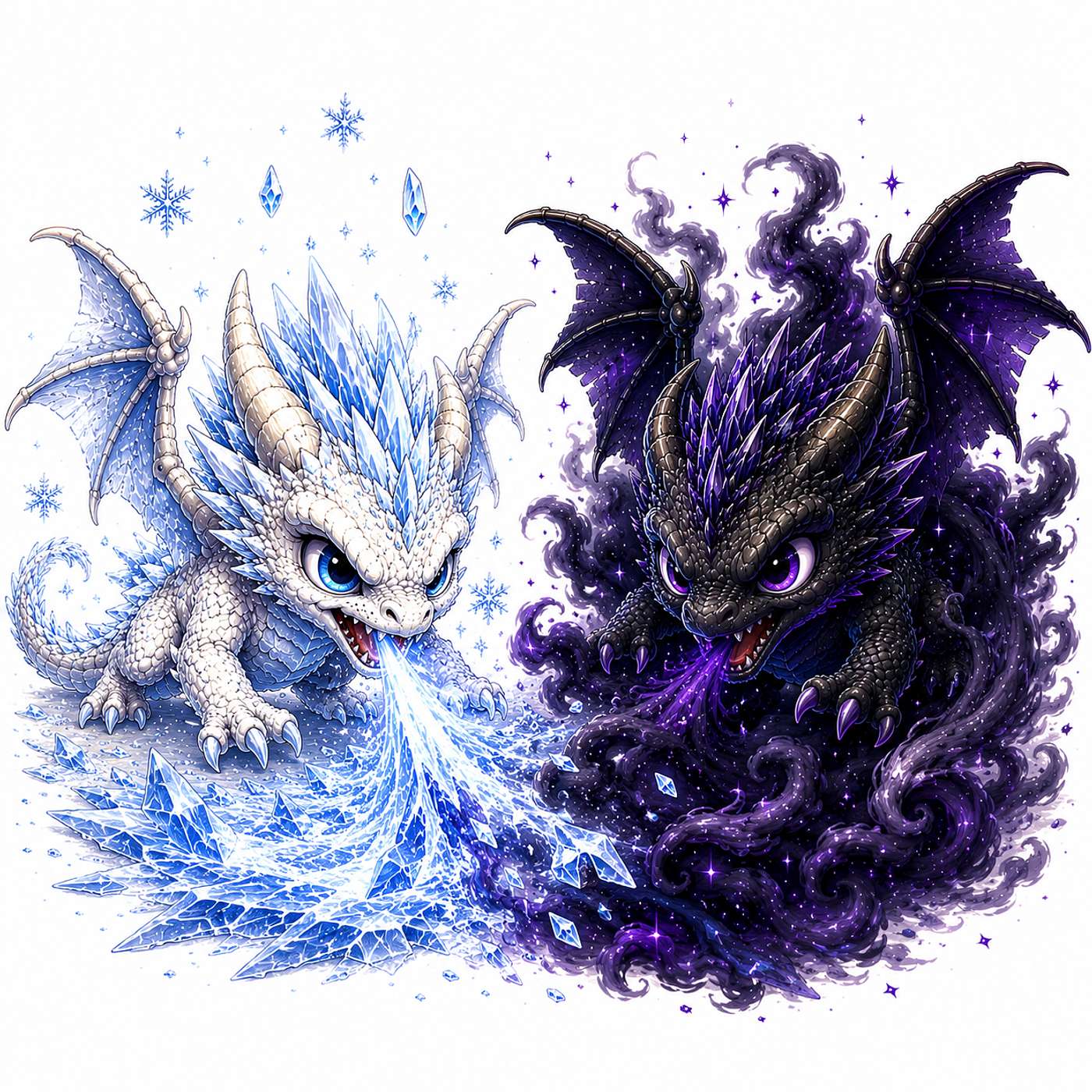 🌈 The Rainbow Dragon(s) - The Black and White Dragons ⚫⚪🐉 episode artwork