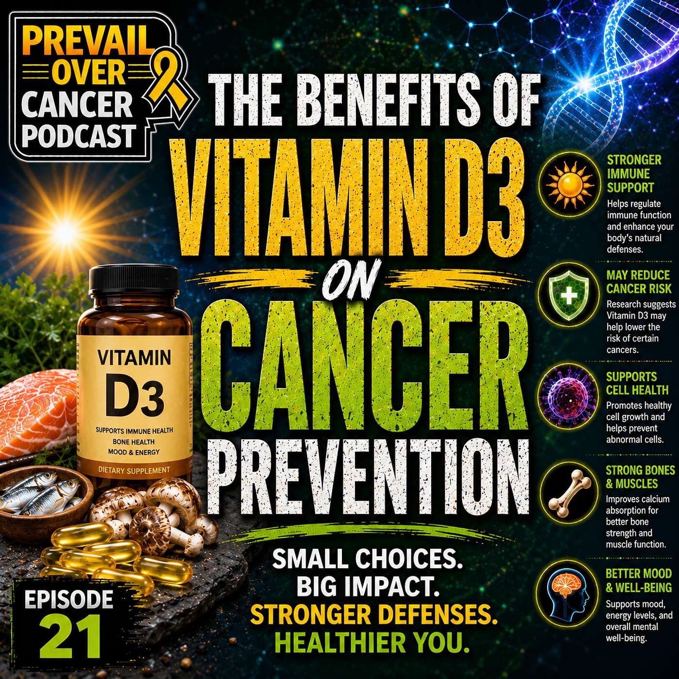 Benefits Of Vitamin D3 On Cancer Prevention episode artwork