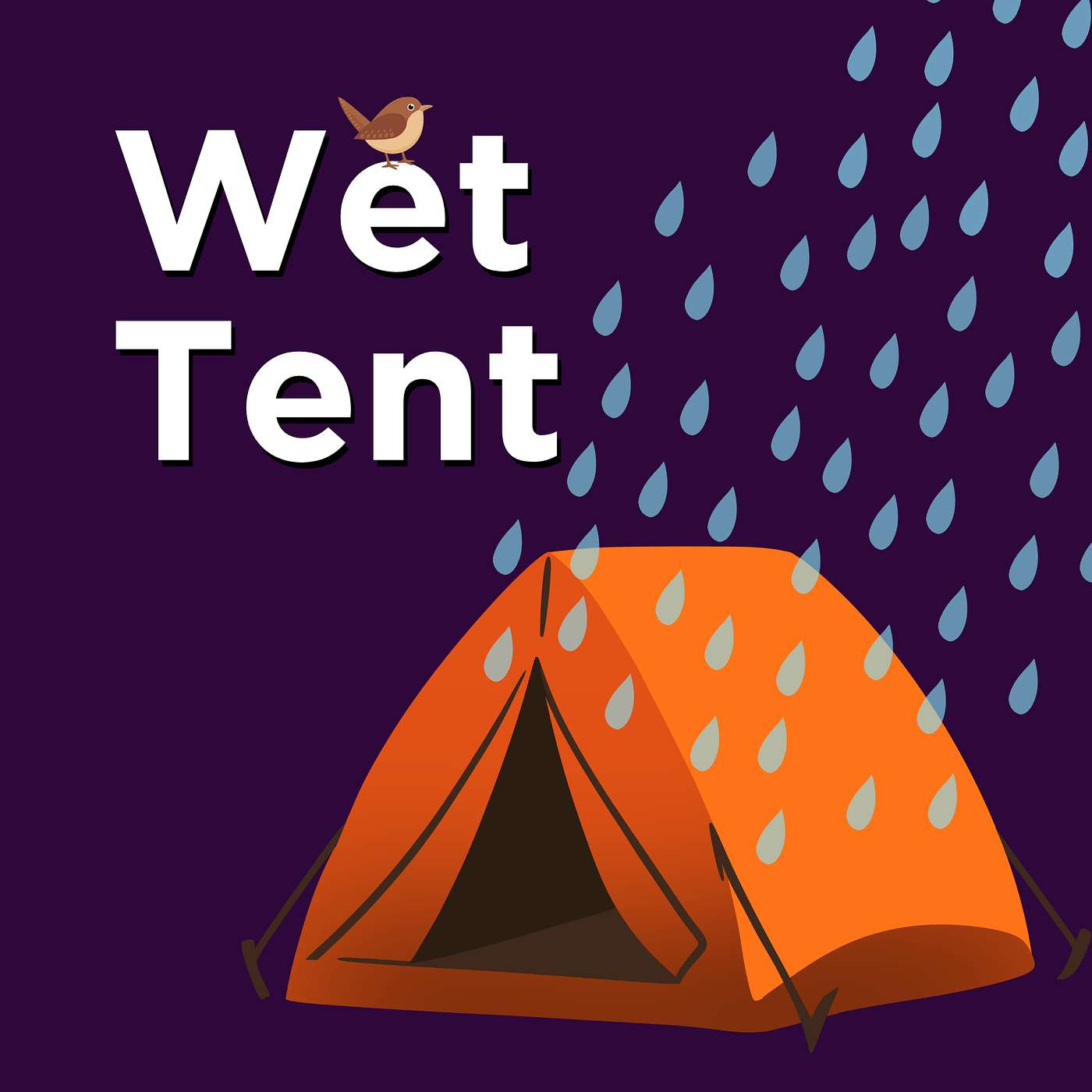 ADHD STUDY AID - You’ll Focus in Minutes: Raining on a Tent in Forest with Distant Birds LOOP - Sounds for ADHD, Sleep + Calm