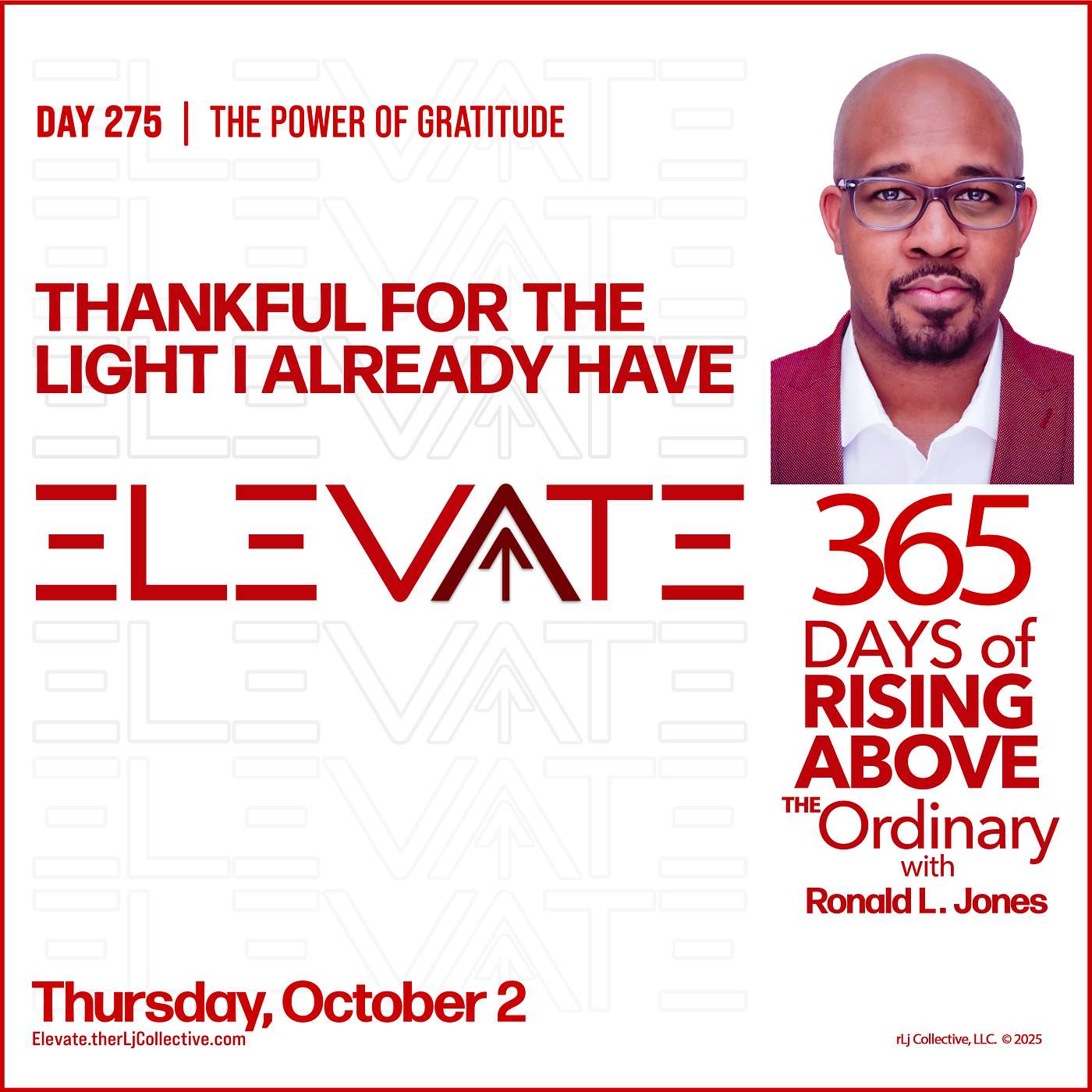 Day 275: Thankful for the Light I Already Have