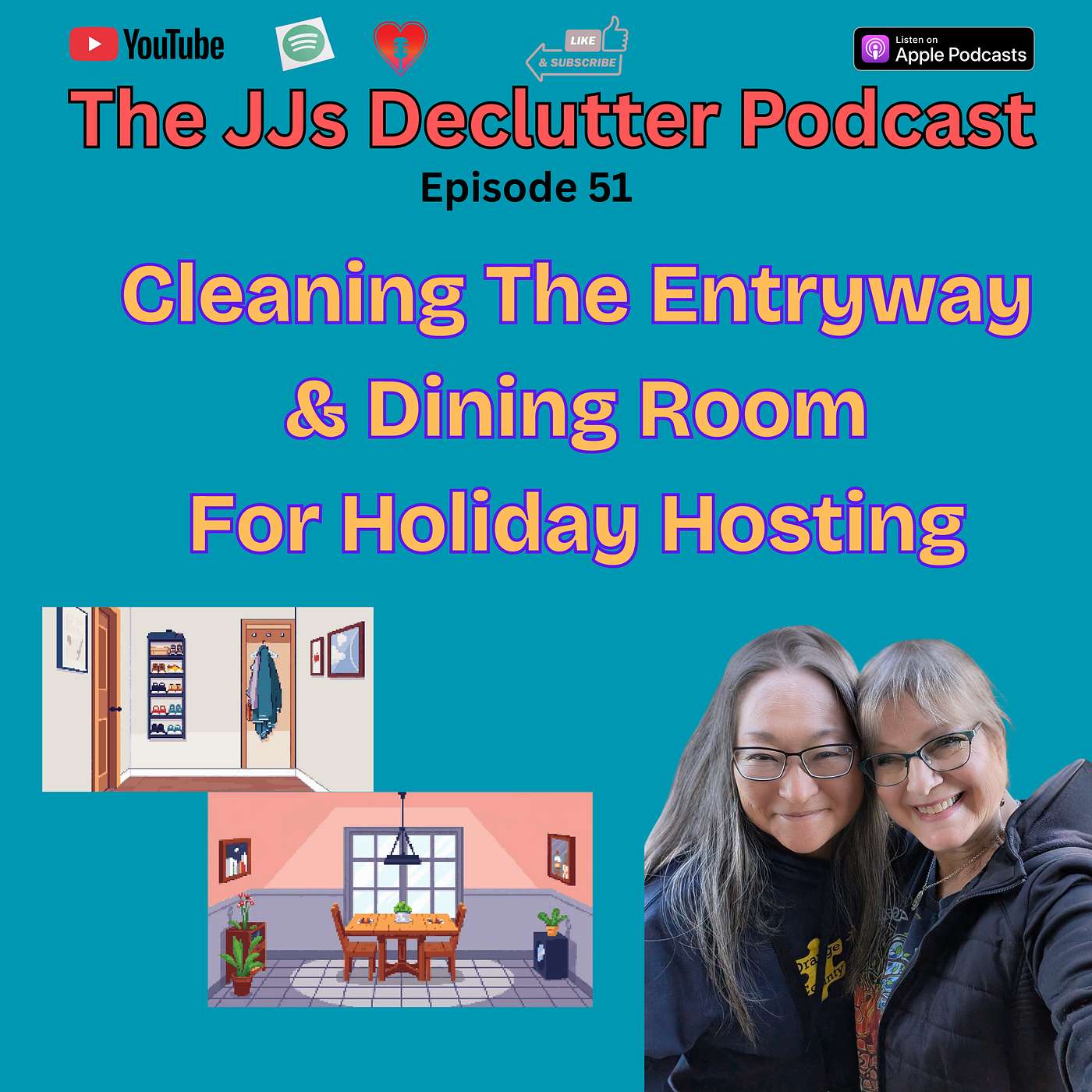 Cleaning the Entryway & Dining Room for Holiday Hosting - E51