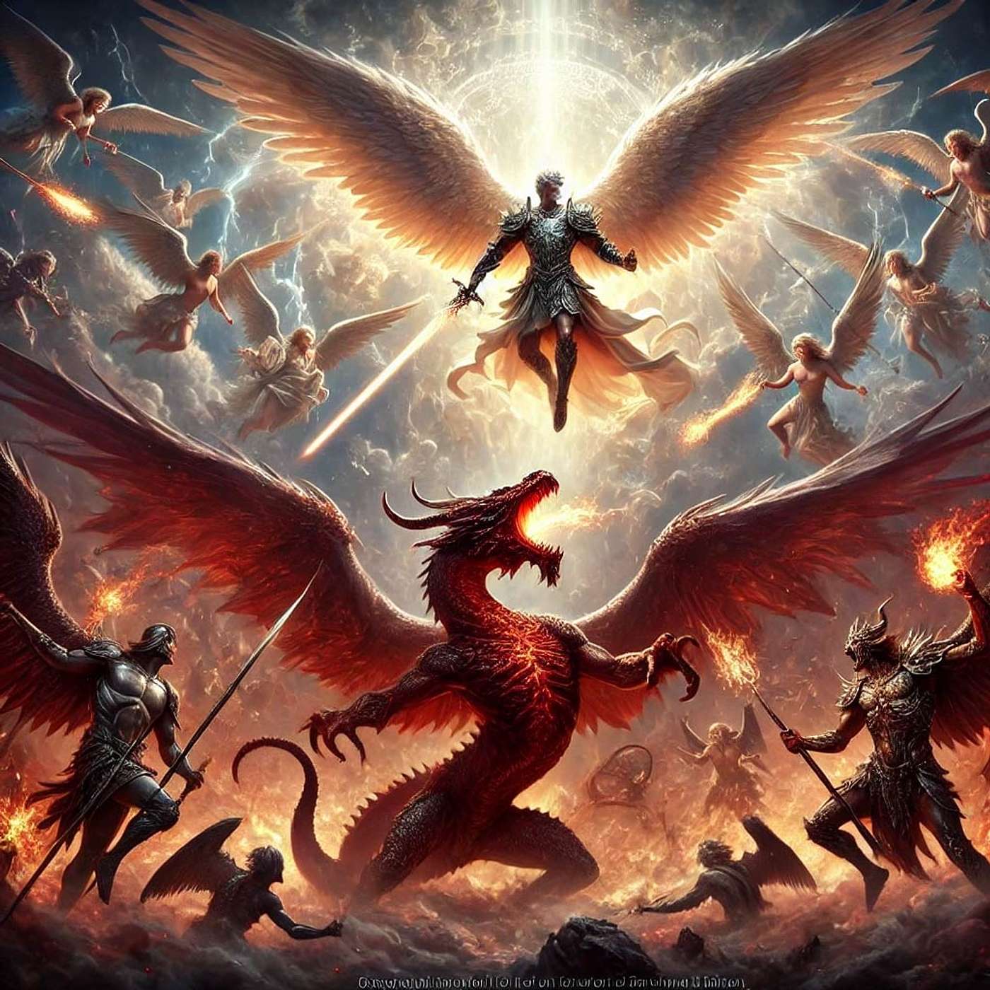 Season 7 Stories of the Bible, Podcast 1, “Pre Mortal Life, The War in Heaven” episode artwork