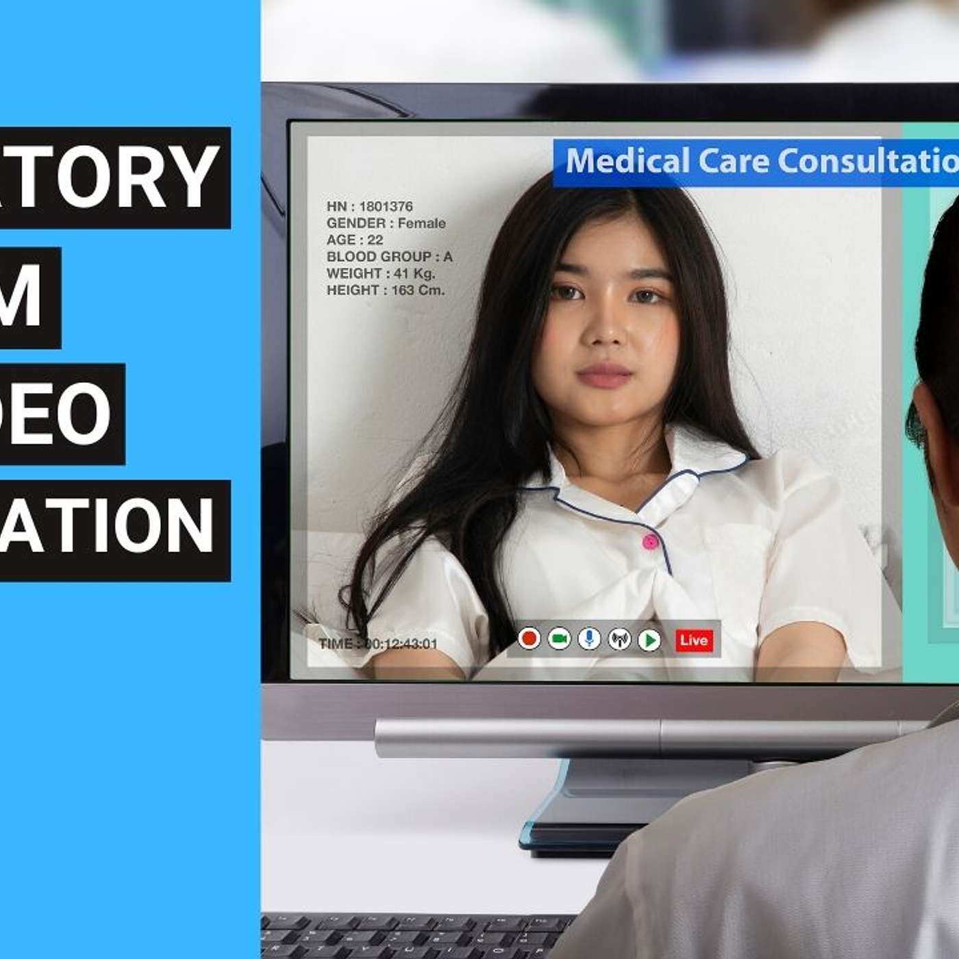 Respiratory exam by video consultation