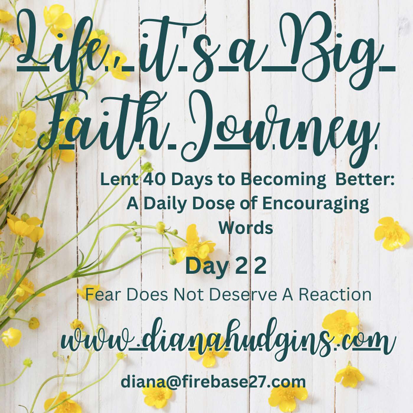 Life, it\'s a Big Faith Journey