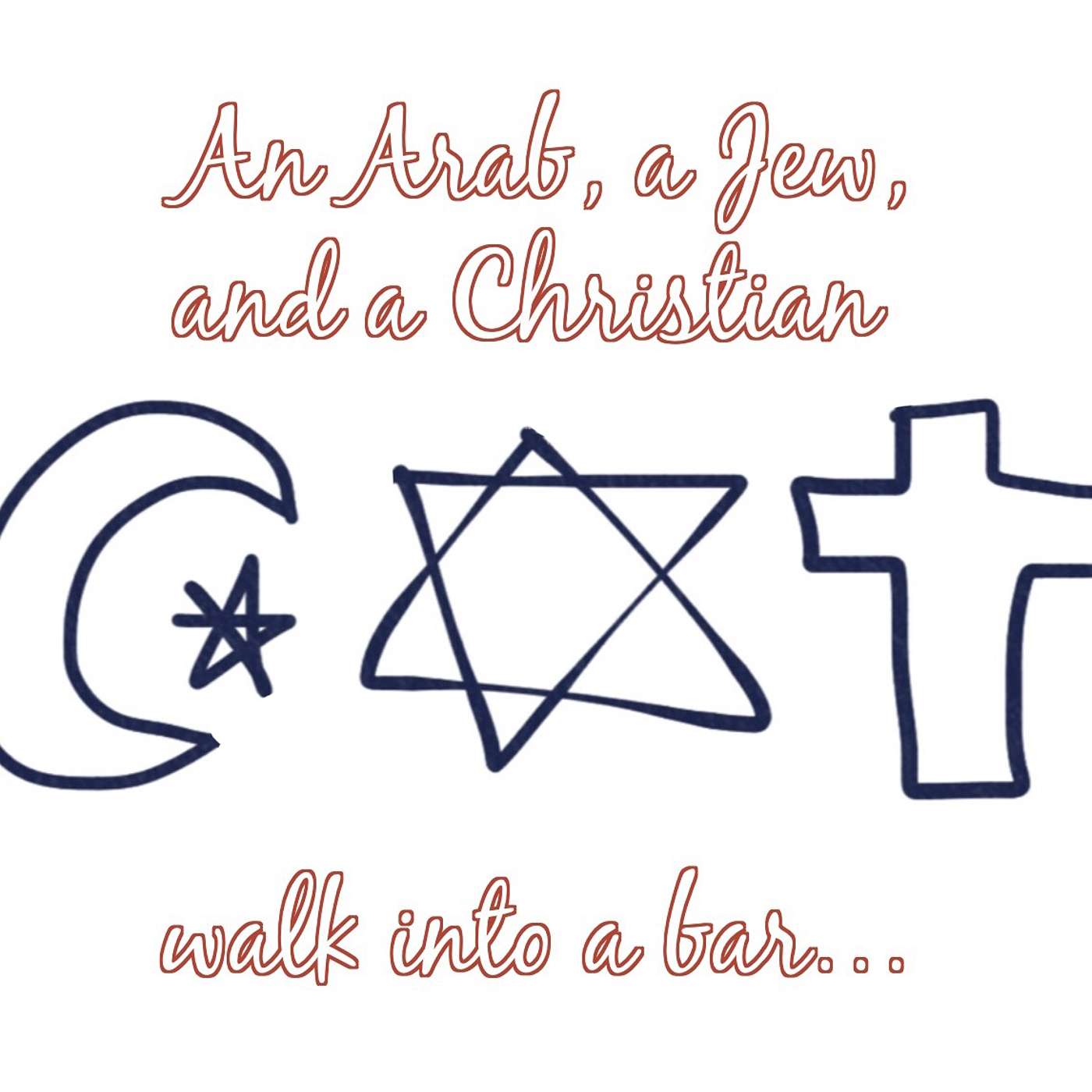 An Arab, a Jew, and a Christian walk into a bar… podcast artwork