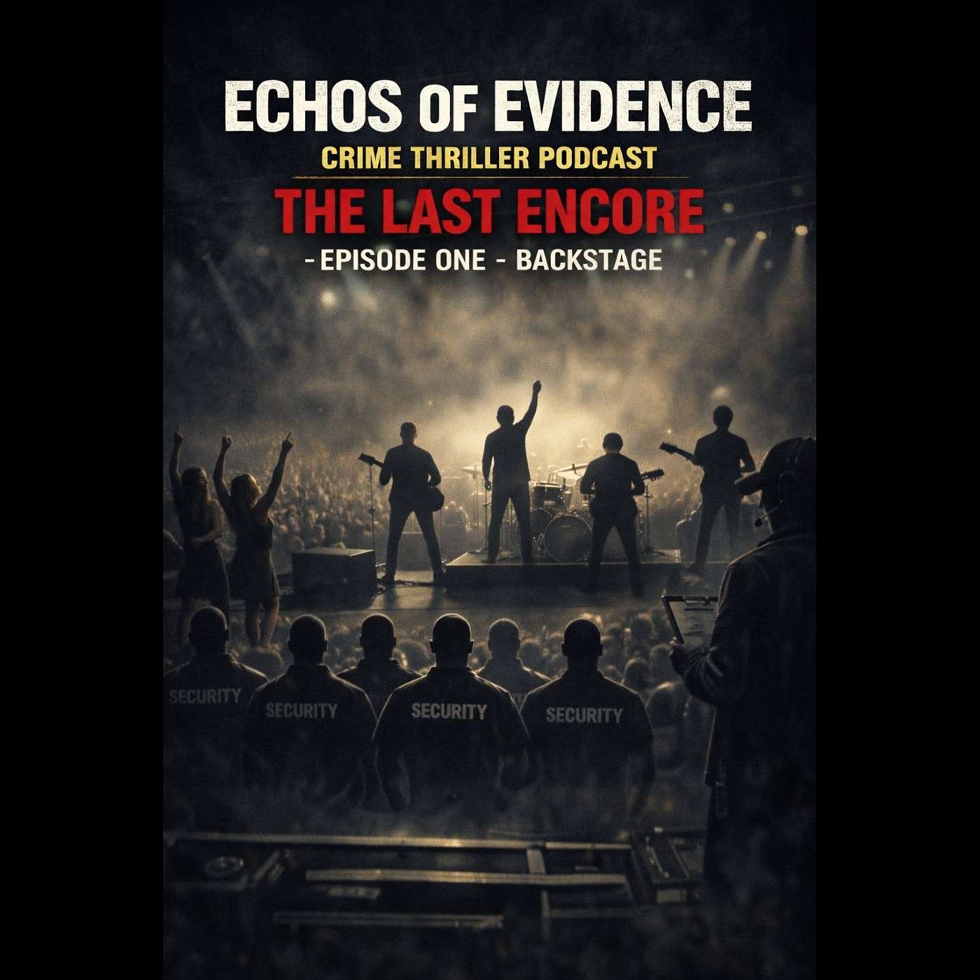 Echos of Evidence Crime Thriller Podcast - Series 2 The Last Encore - Ep1 Backstage episode artwork