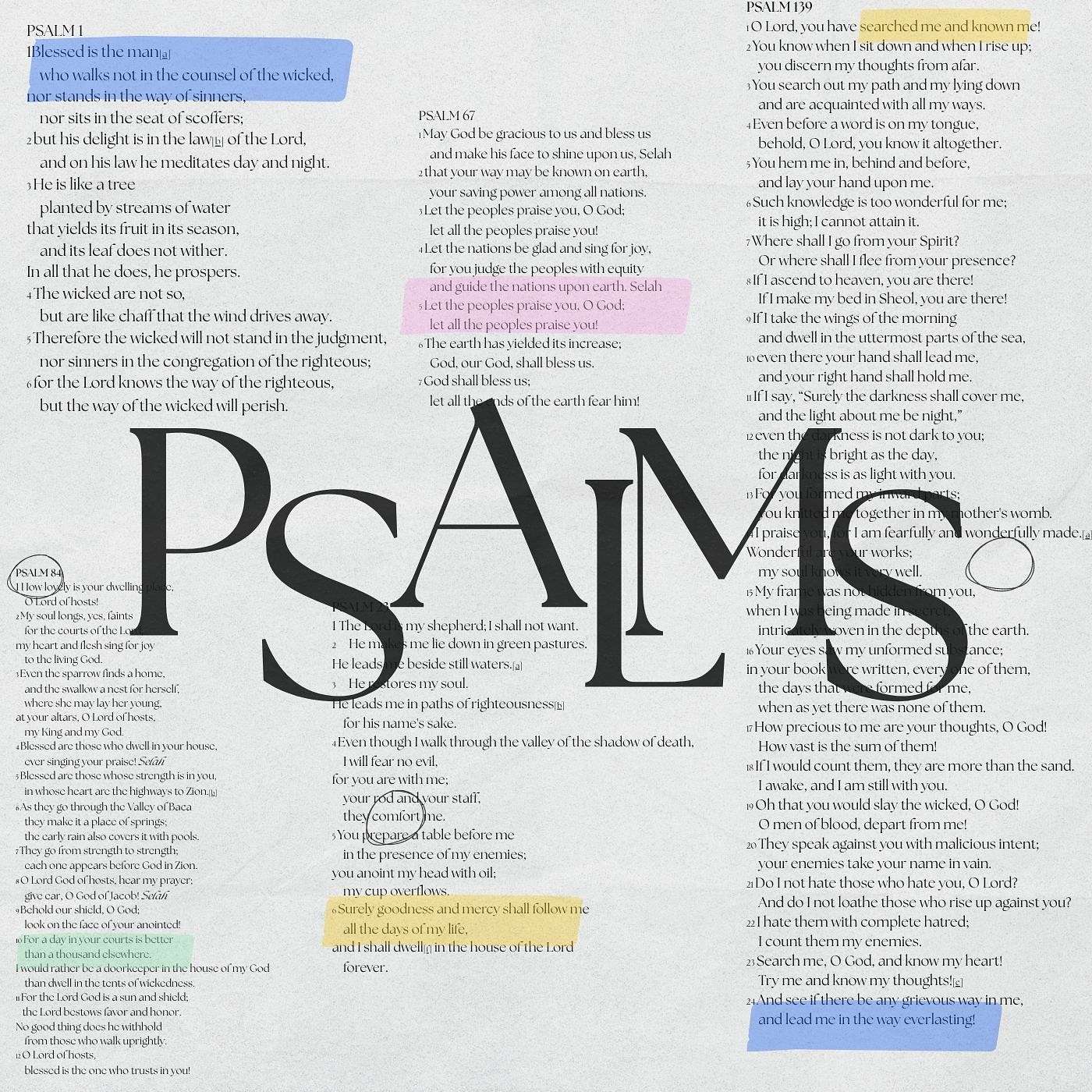 Psalms | Be Blessed Psalms | Be Blessed