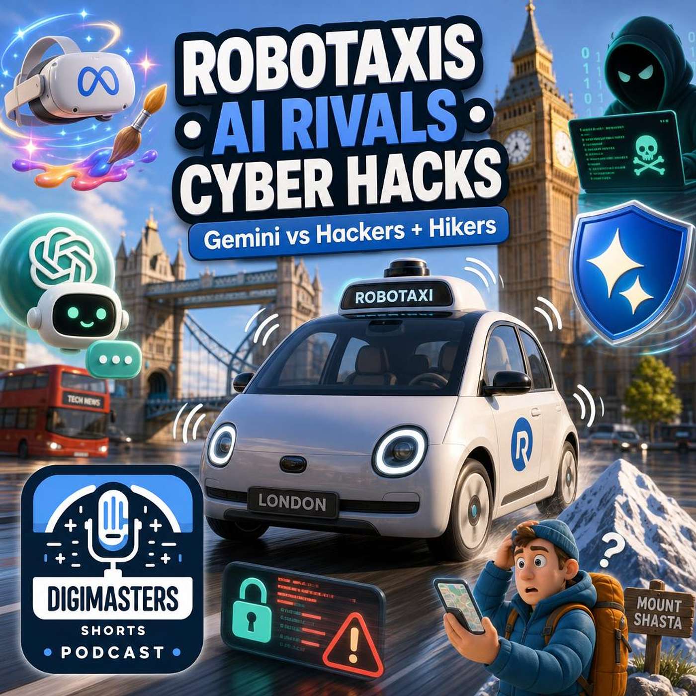 Wayve Uber Robotaxis Shake London, Meta’s Muse Spark Challenges OpenAI, Google Gemini Cyber Battles Hackers, Gemini Misguides Mount Shasta Hikers