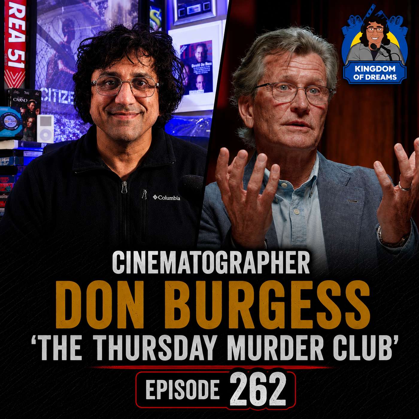 EP 262 - DP Don Burgess on - 'The Thursday Murder Club' - Netflix episode artwork