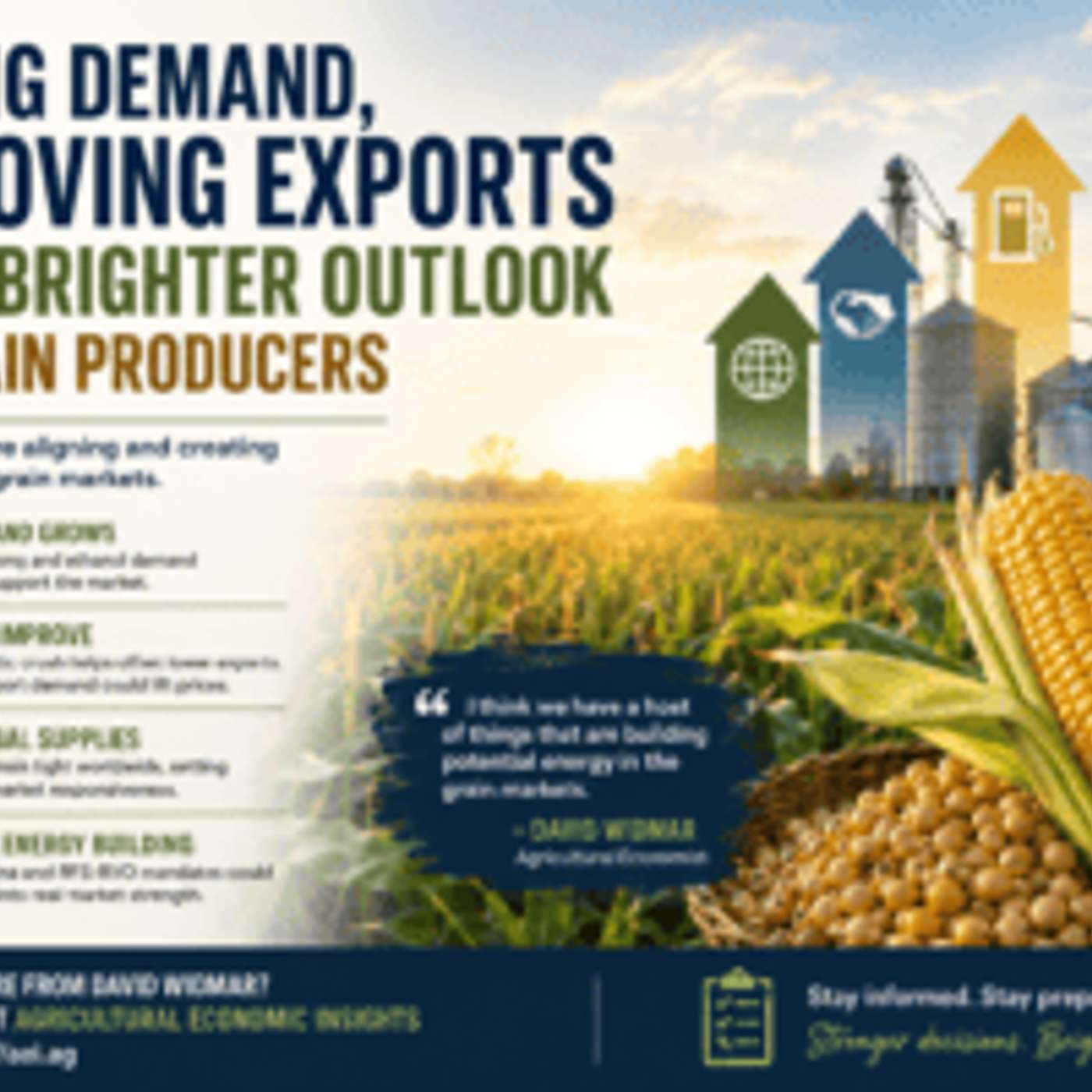 Strong demand, improving exports offer brighter outlook for grain producers episode artwork