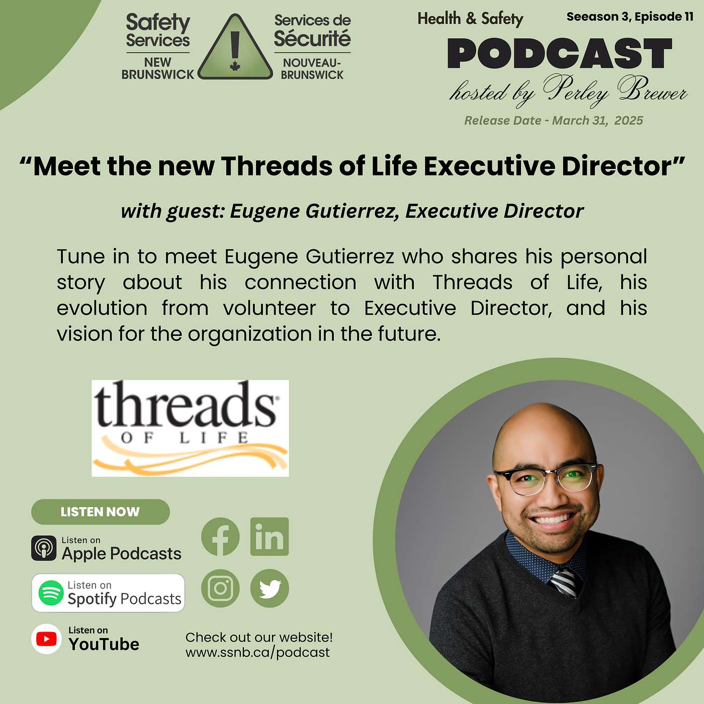 New Threads of Life Executive Director - Eugene Gutierrez