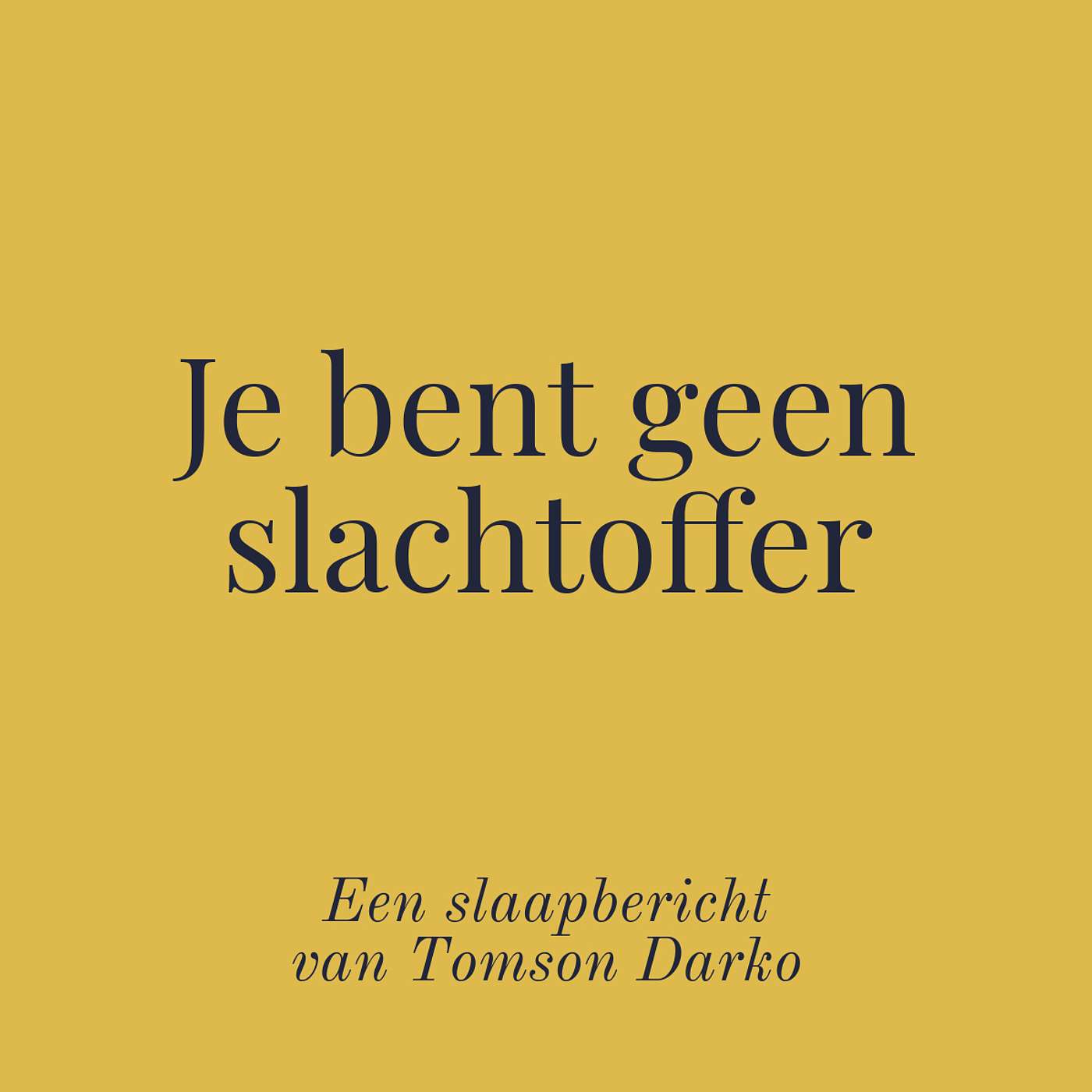 In slaap vallen met melancholie van Tomson Darko