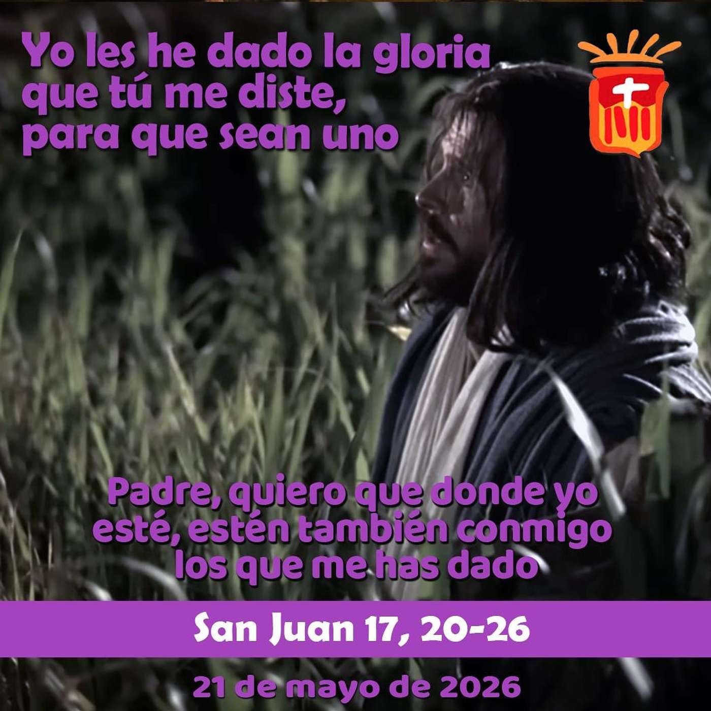 2026-05-21 San Juan 17, 20-26: Jueves VII Pascua