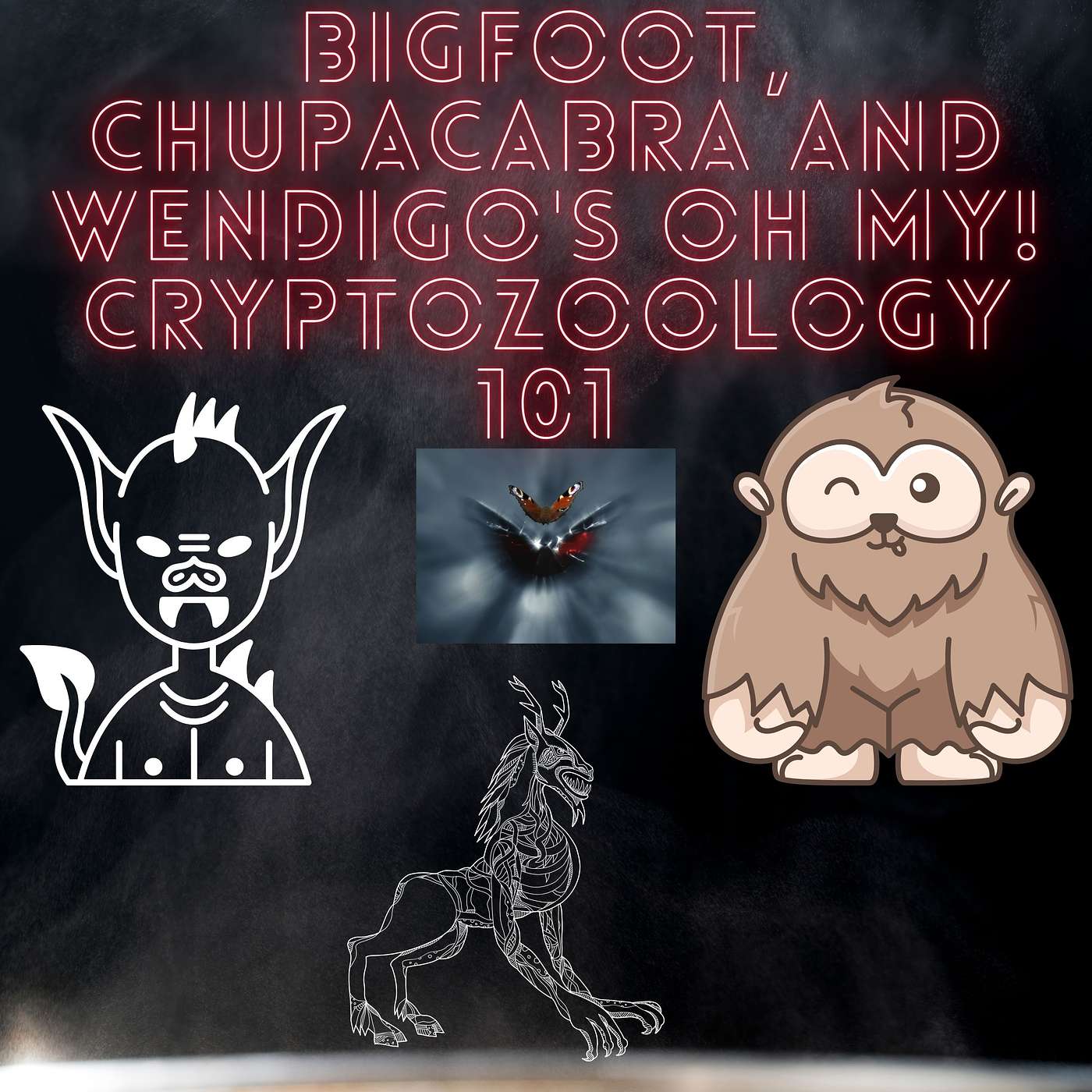 Bigfoot, Chupacabra and Wendigo's Oh my! Cryptozoology 101 episode artwork