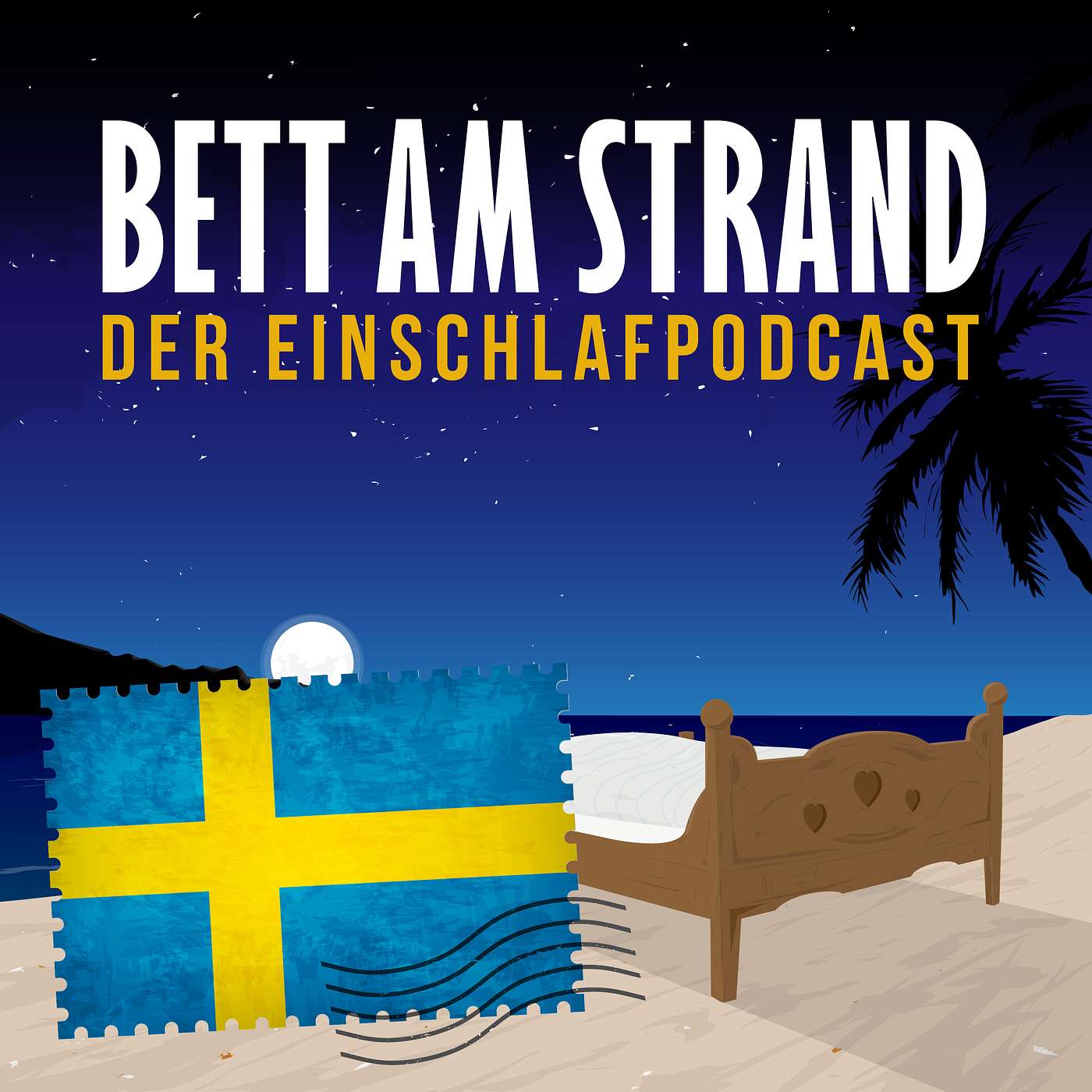 Bett am Strand | Einschlafen zu Reisegeschichten