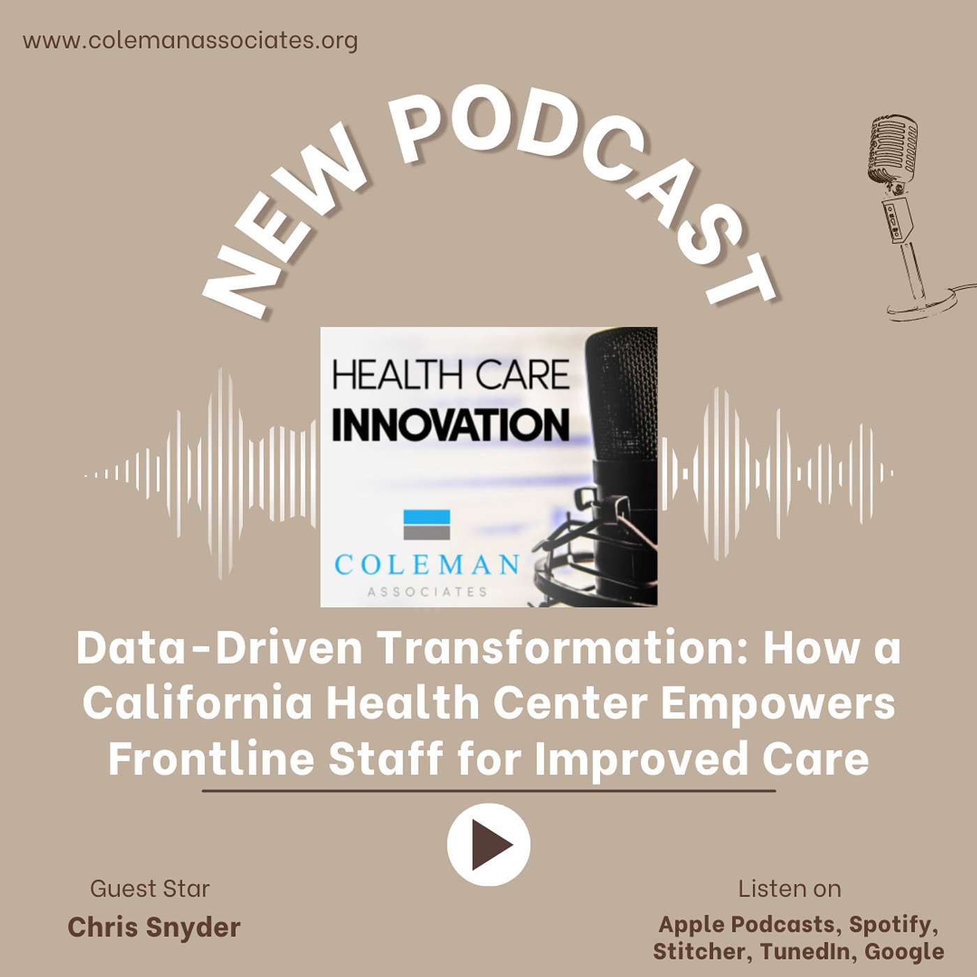 #45: Data-Driven Transformation: How a California Health Center Empowers Frontline Staff for Improved Care episode artwork