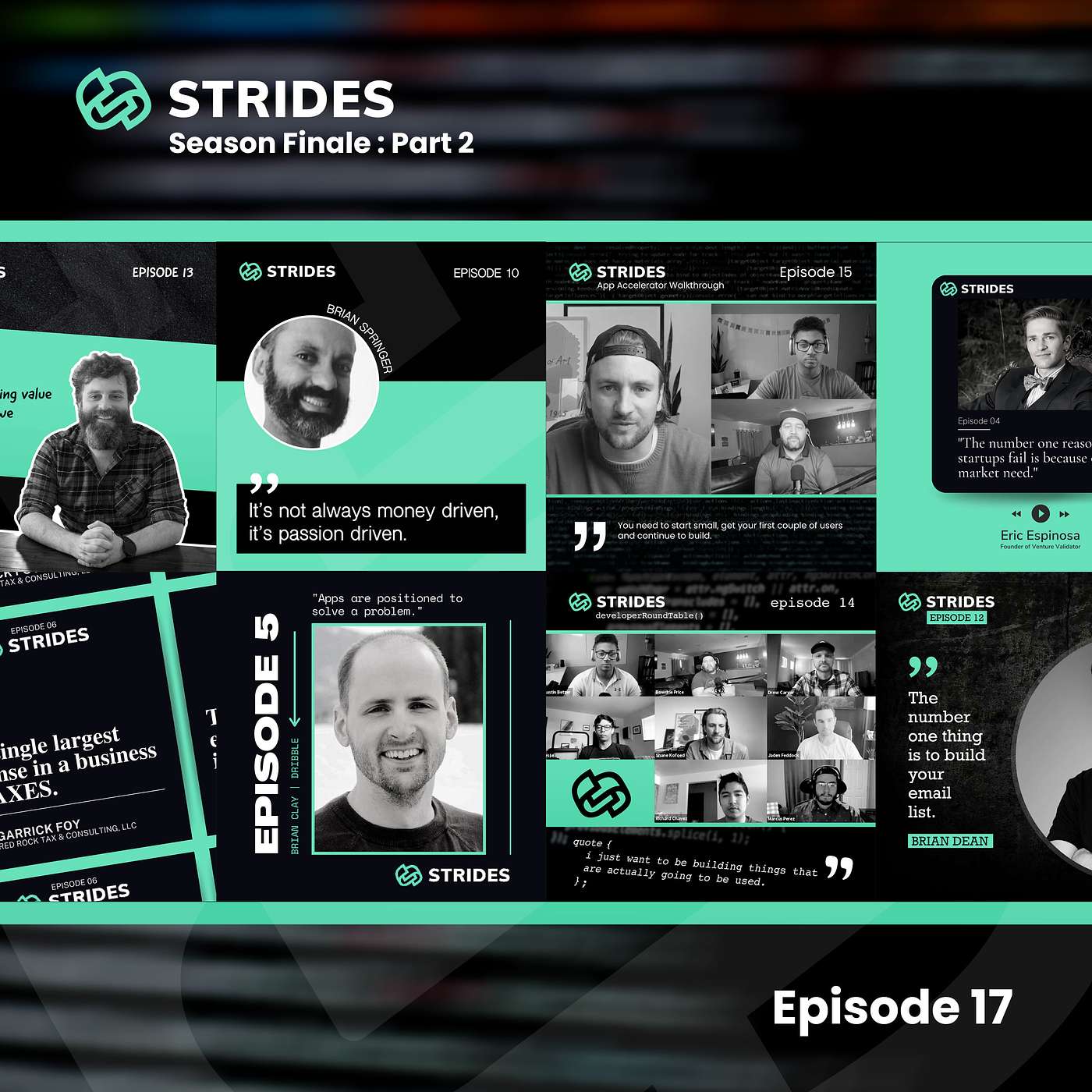 Season 1 Recap with Brian Springer (Strides Development) — Part 2