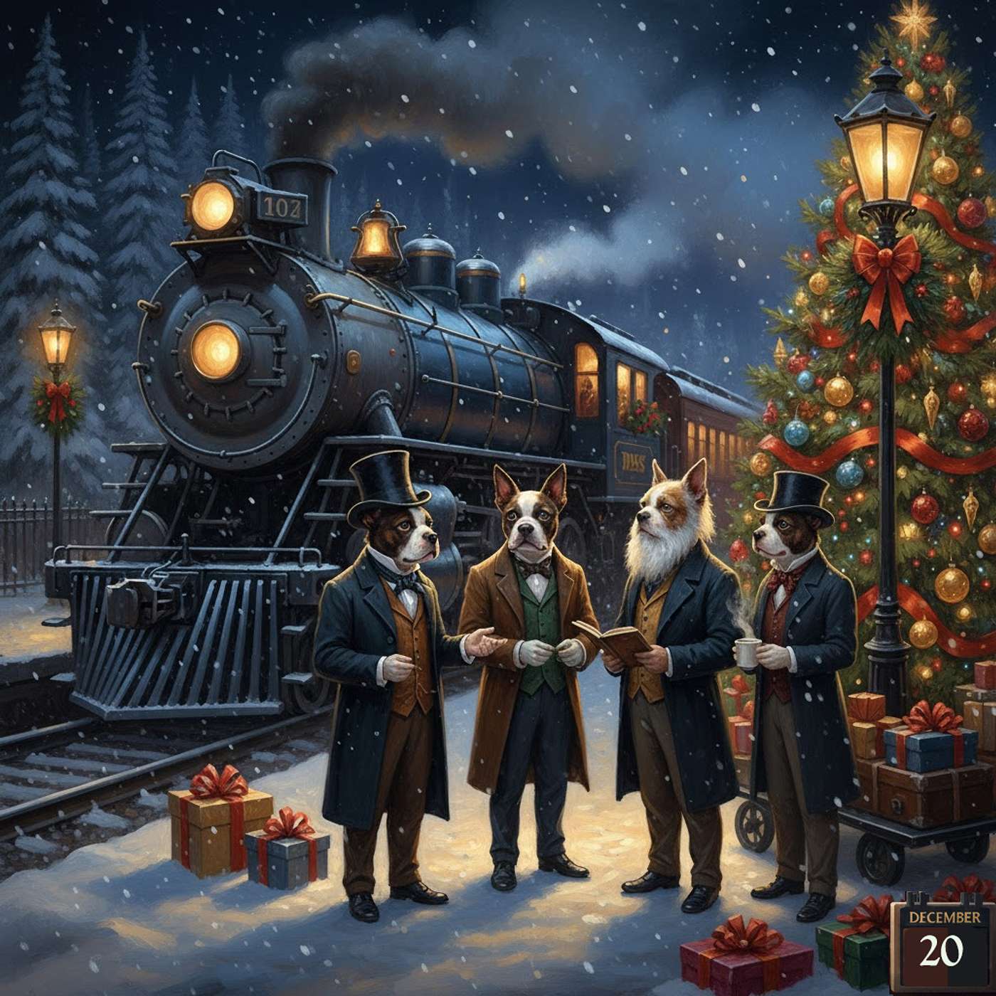 Boston Terrier Christmas