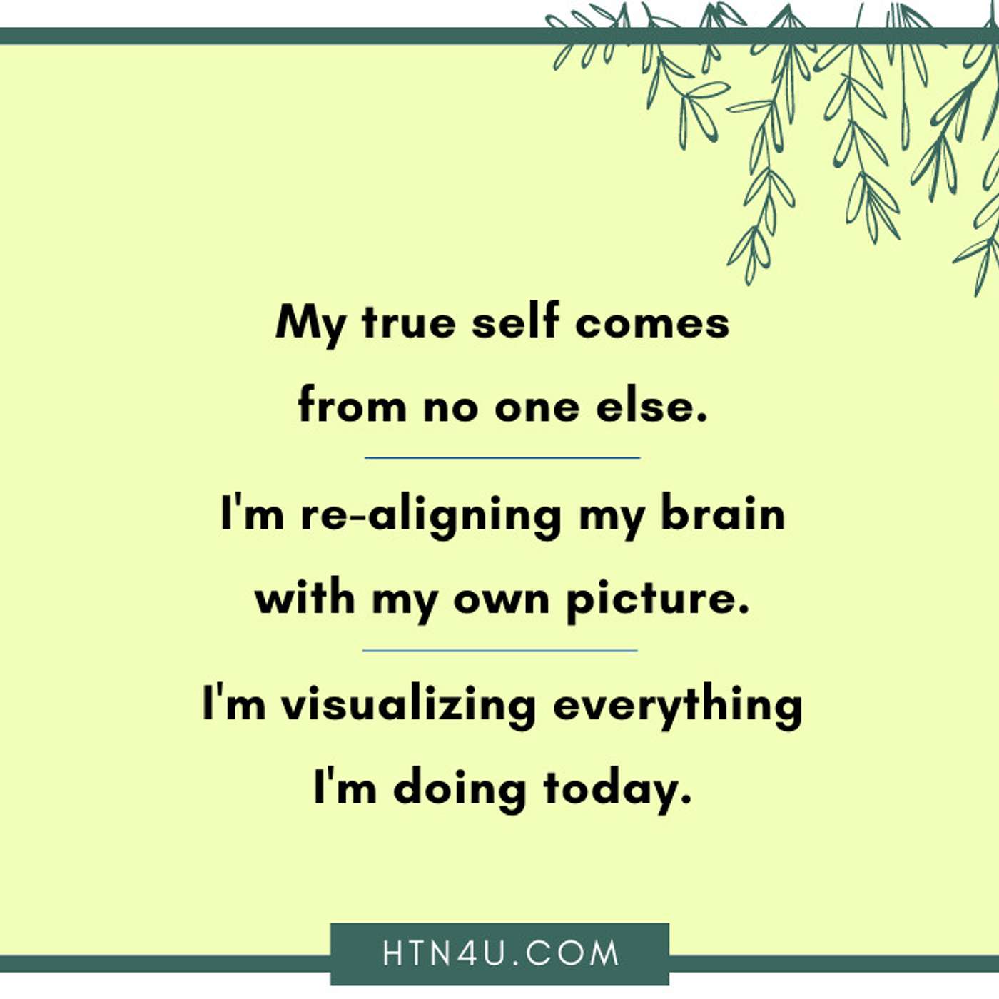 HTN4U Unlimiting Affirmations on Visualization #228