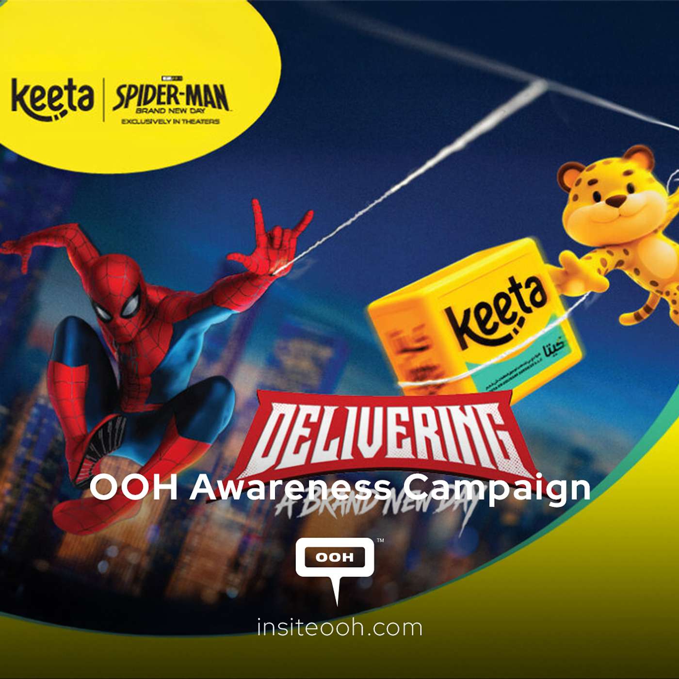 Keeta Swings Back to UAE OOH with Spider-Man's Brand New Day episode artwork