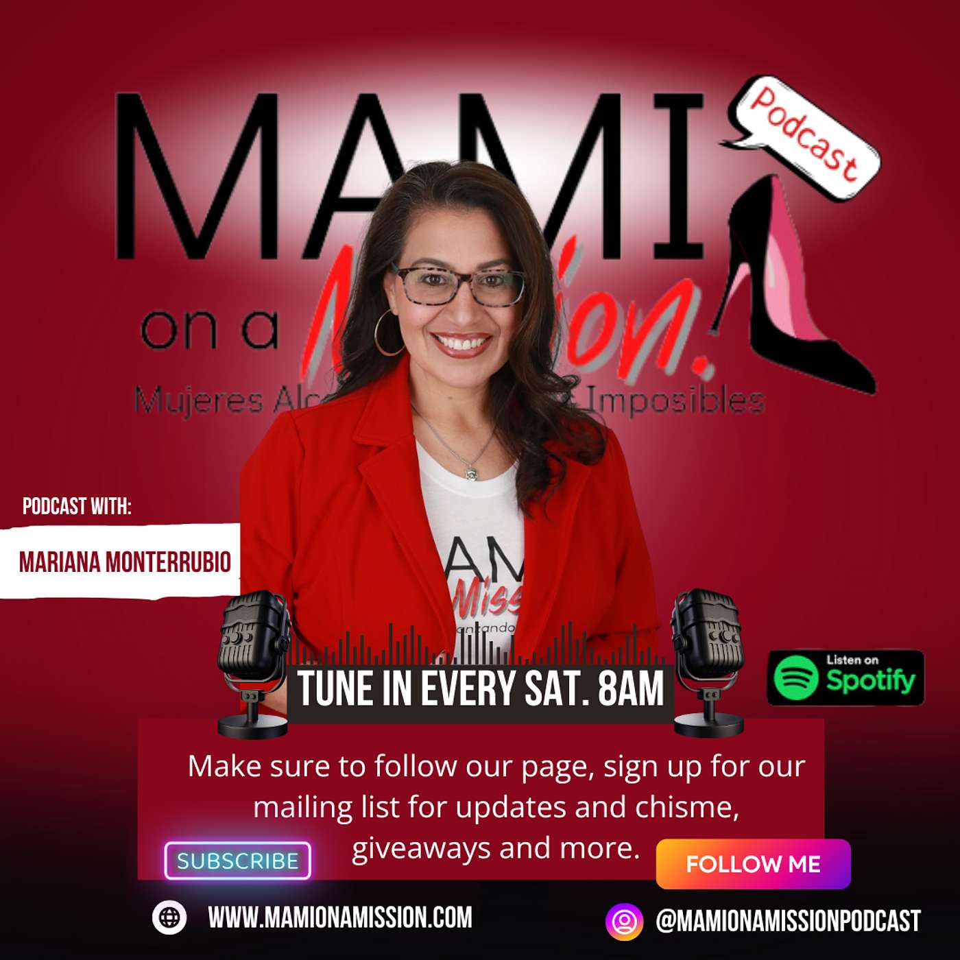 MAMI on a Mission Podcast - Mujeres Alcanzando Metas Imposibles Artwork