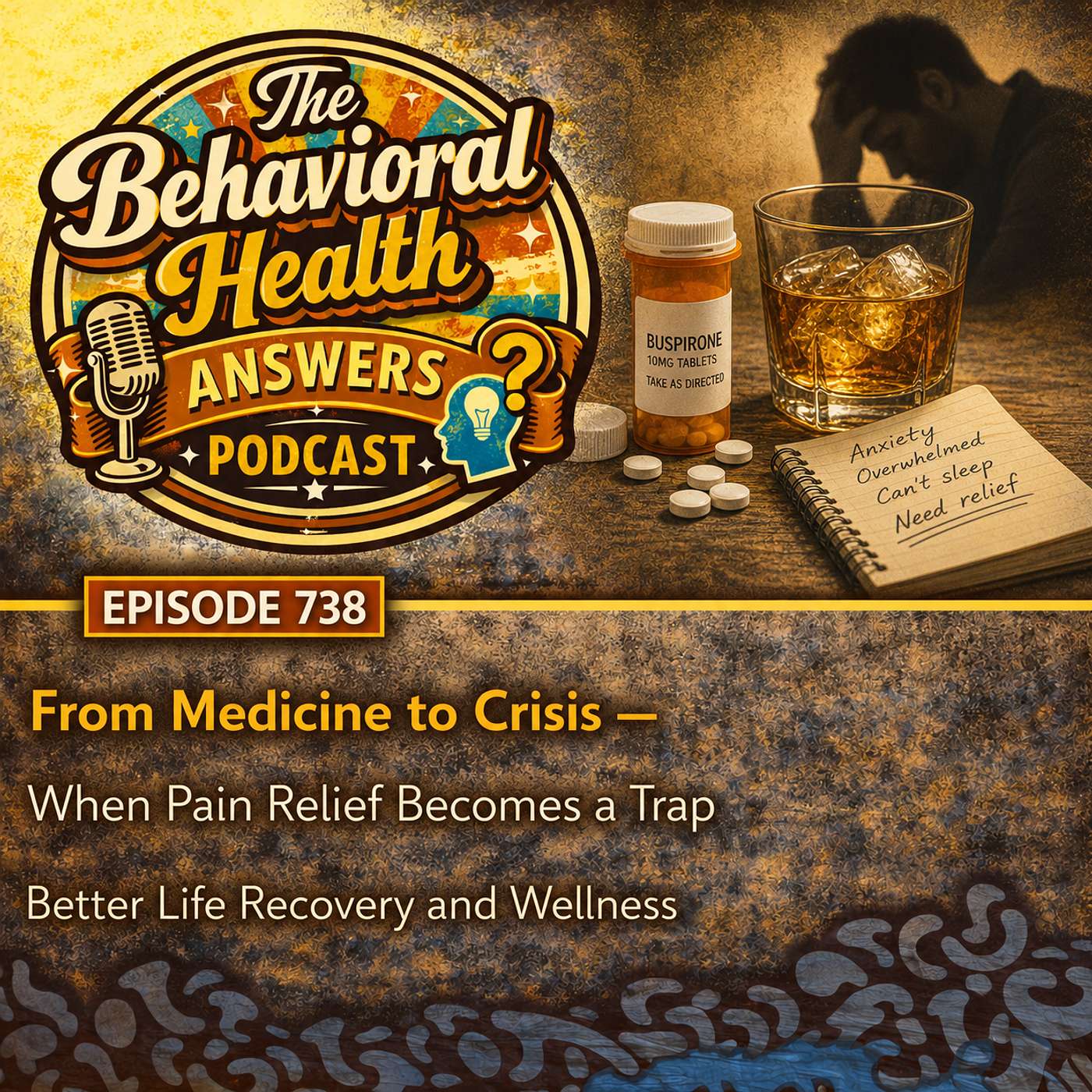 Episode 738: From Medicine to Crisis - When Pain Relief Becomes a Trap | Better Life Recovery and Wellness episode artwork